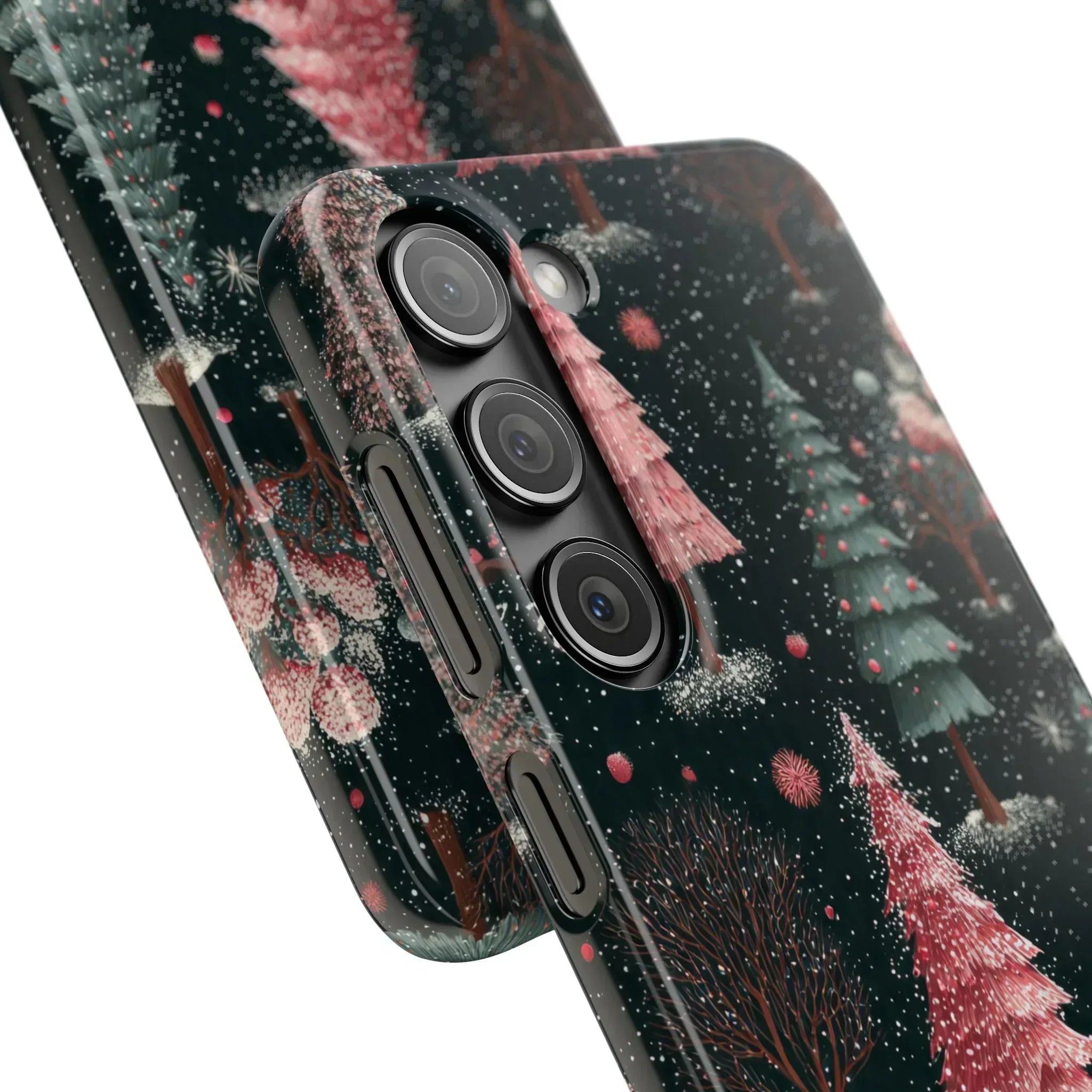 Winter Bloom Forest Phone Case for iPhone 11-17 and Galaxy S20-S25 - KARARMDESIGN