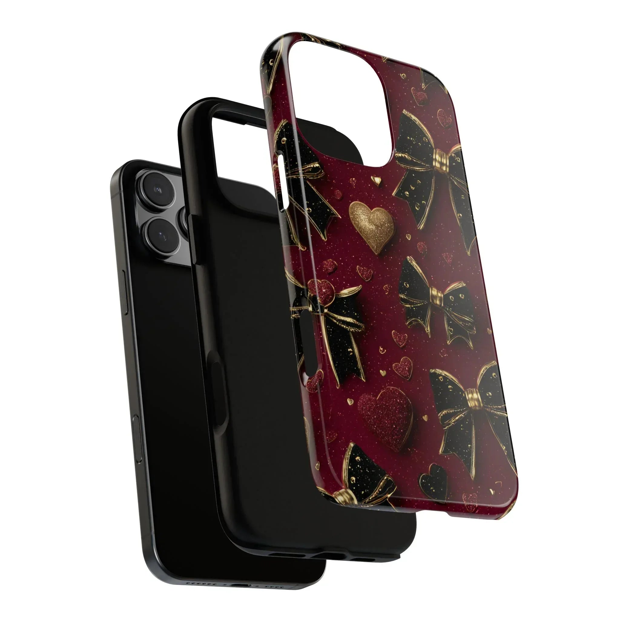 Velvet Valentine Charm Phone Case for iPhone 11-17 and Galaxy S10-S25 - KARARMDESIGN
