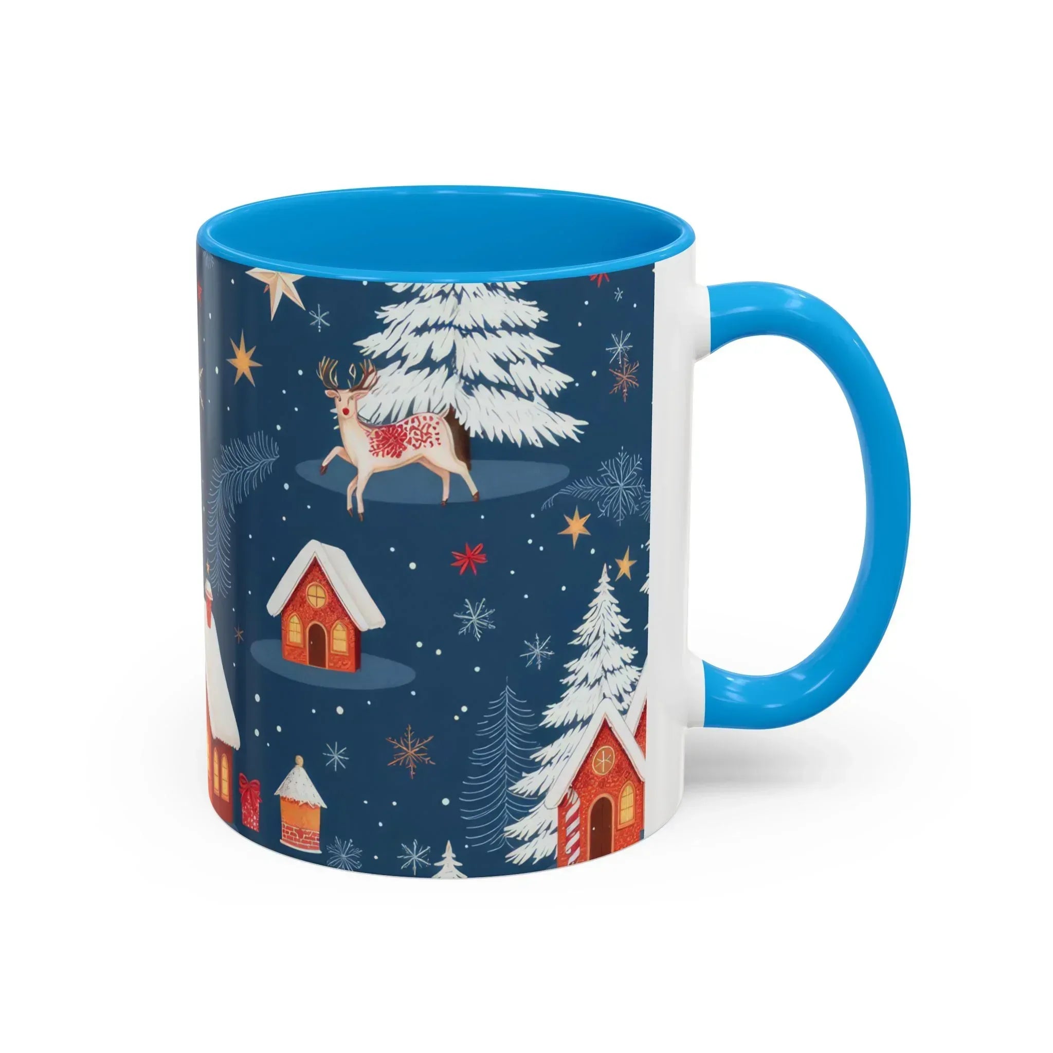 Dark Blue Christmas Mug - Colorful Mugs (11oz, 15oz) - KARARMDESIGN