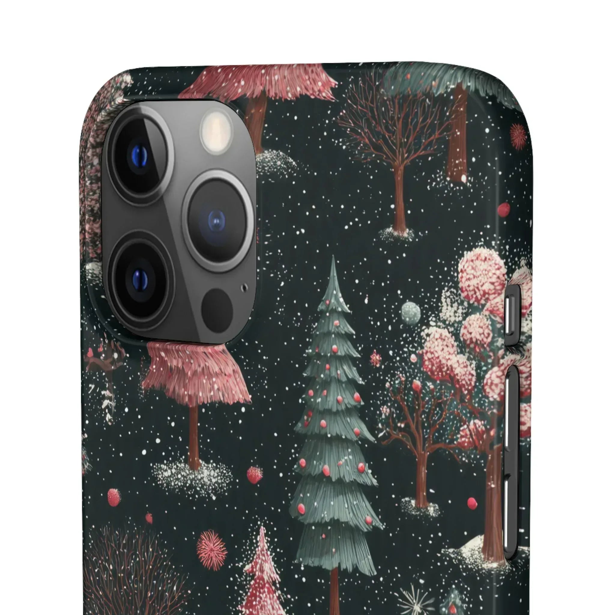 Winter Bloom Forest Phone Case for iPhone 11-17 and Galaxy S20-S25 - KARARMDESIGN