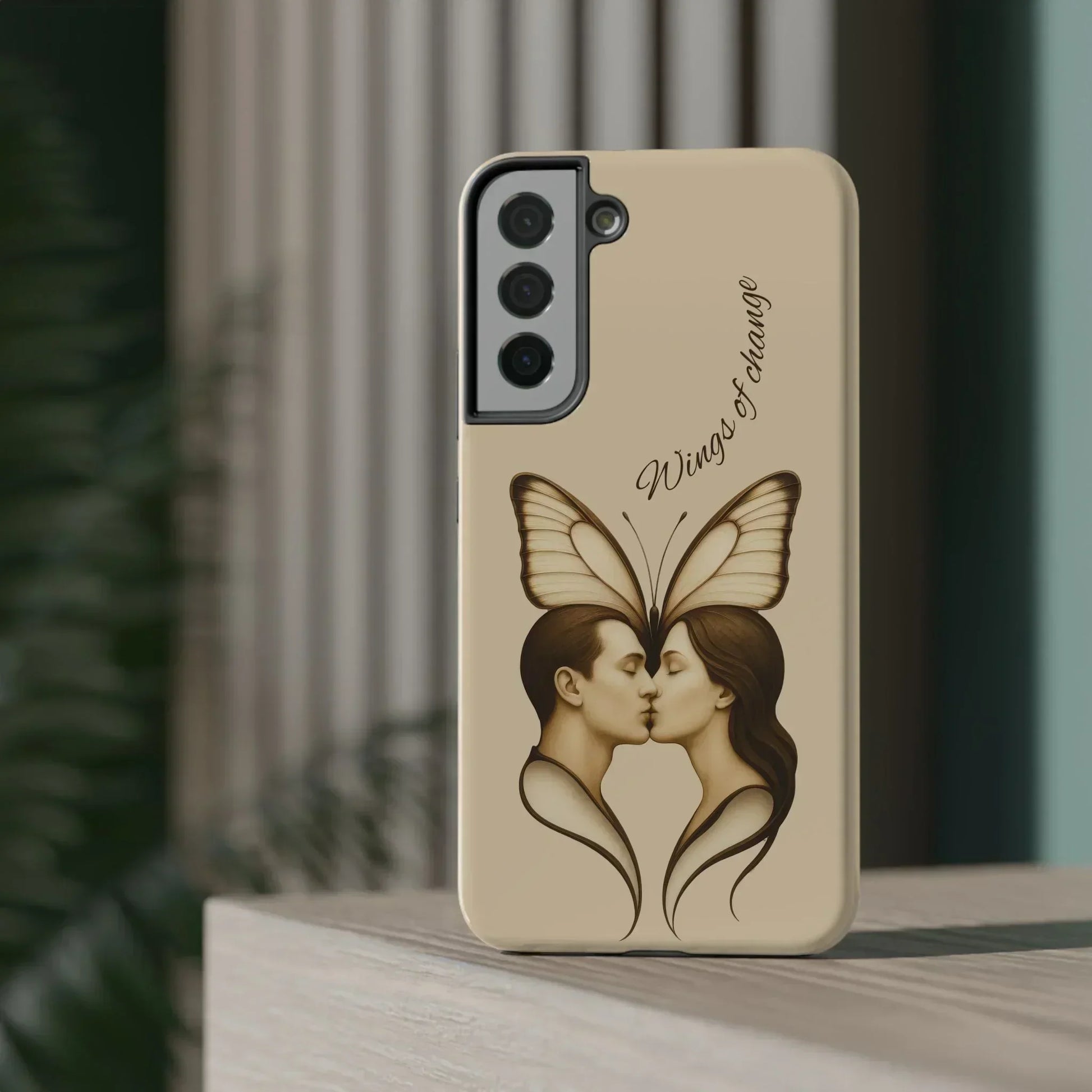 Romantic Butterfly Couple Phone Case for iPhone 12-16 and Samsung Galaxy S22 - KarArmDesign