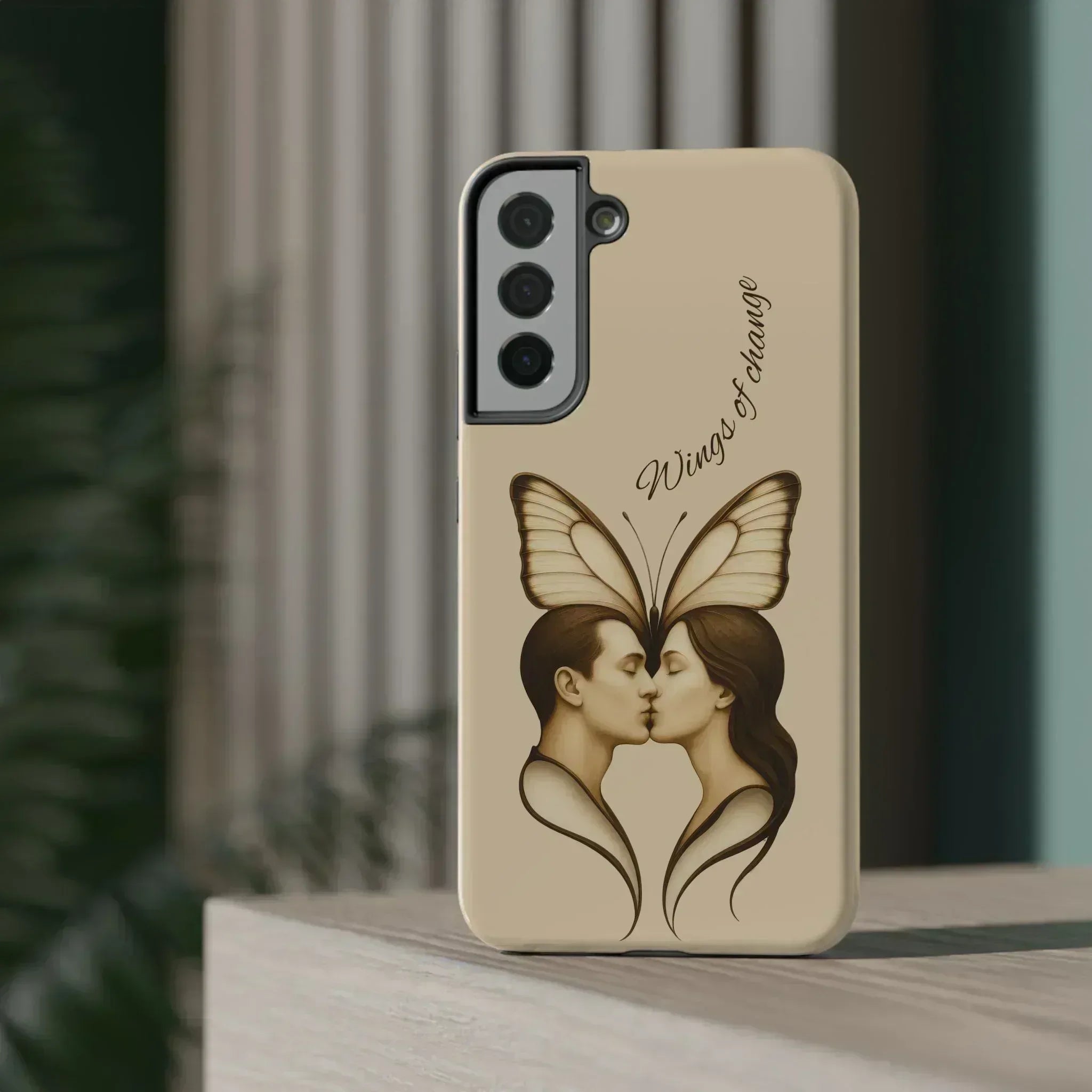 Romantic Butterfly Couple Phone Case for iPhone 12-16 and Galaxy S21-S22 - KARARMDESIGN