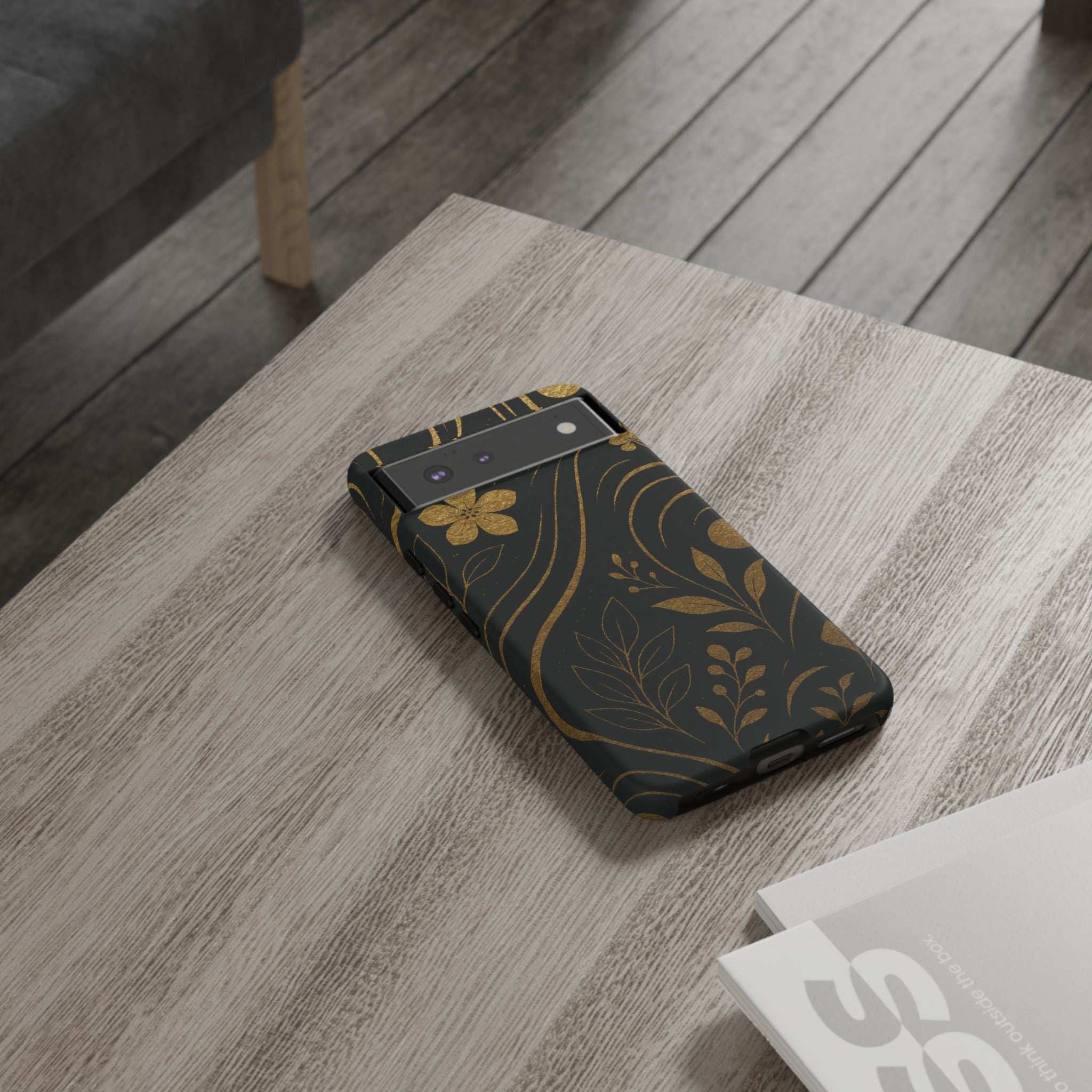 Gold Pattern Tough Phone Case for Samsung Galaxy & Google Pixel