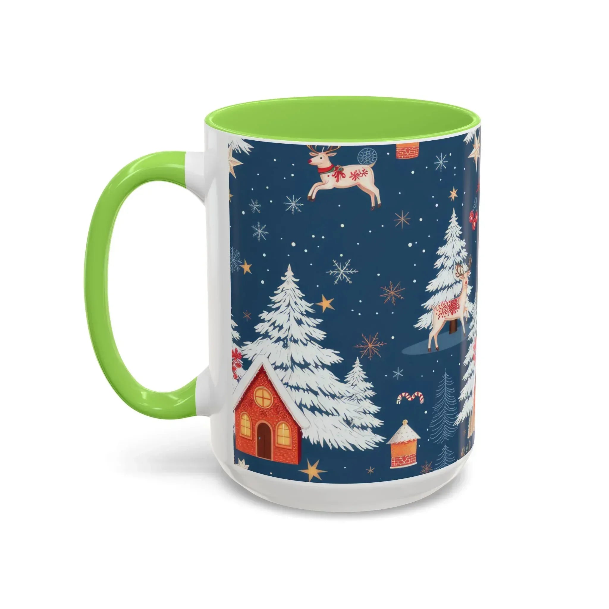Dark Blue Christmas Mug - Colorful Mugs (11oz, 15oz) - KARARMDESIGN