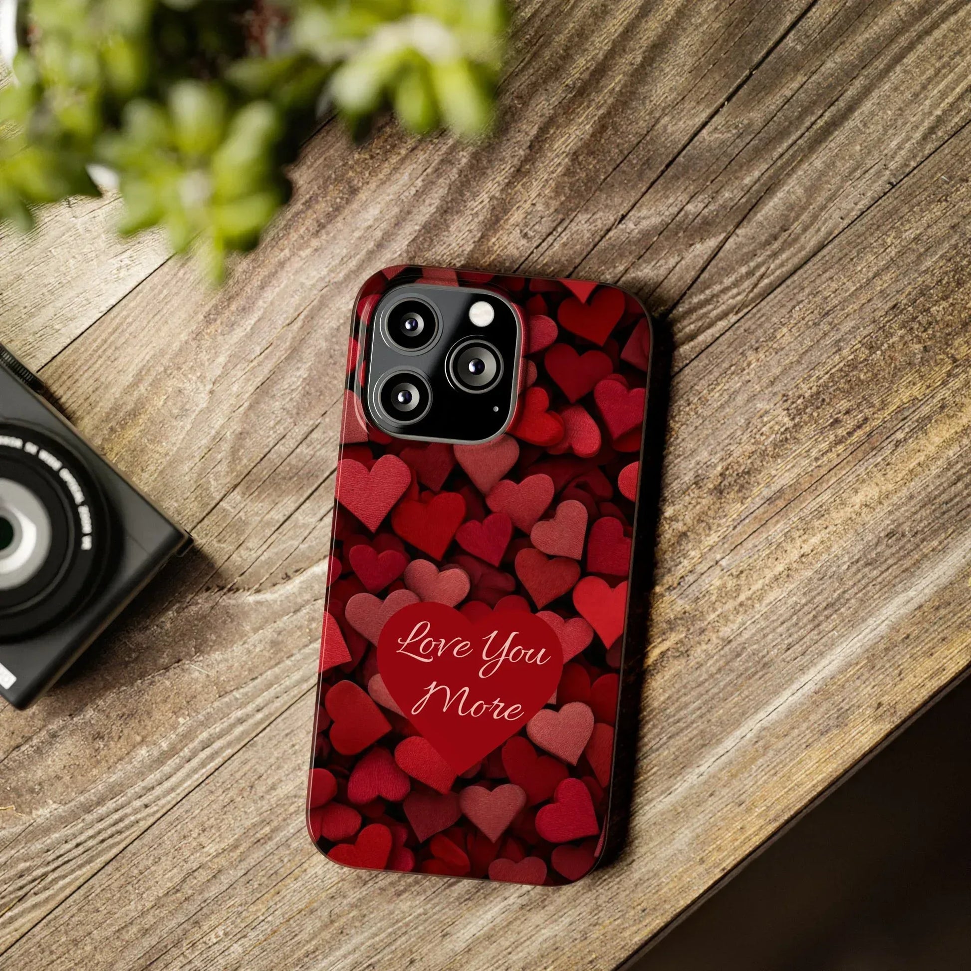 Love You More Phone Case Slim Phone Cases for iPhone 11-17 - KARARMDESIGN