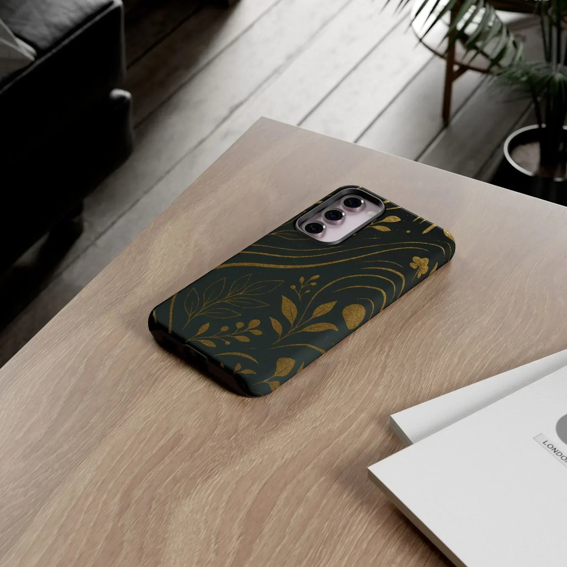 Foil Frenzy Abstract Gold Pattern Phone Case for Samsung Galaxy and Google Pixel - KarArmDesign