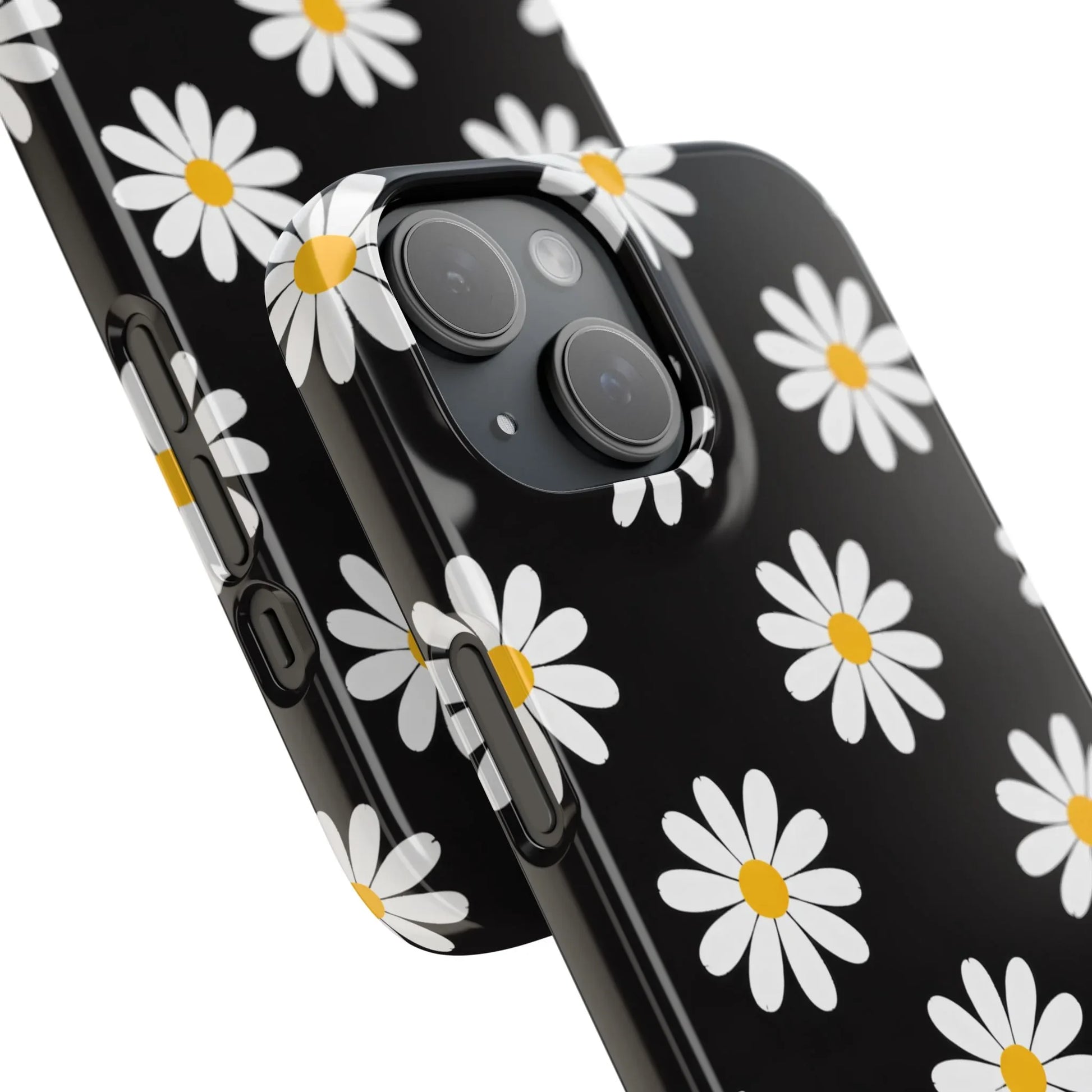Daisy Charm Phone Case for iPhone 11-17 and Galaxy S20-S25 - KARARMDESIGN