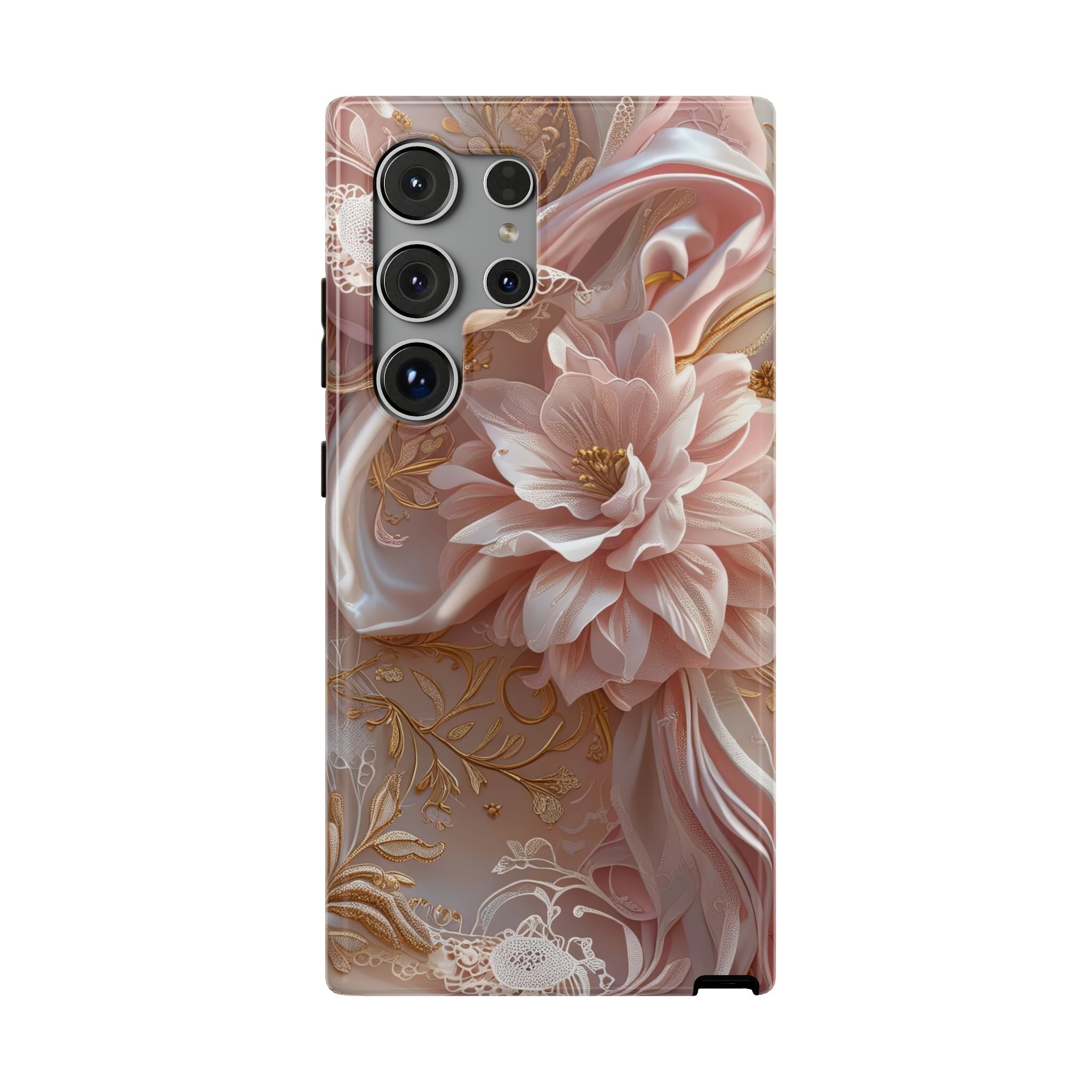 Elegant Floral Phone Case for iPhone 11–17, 16e & Galaxy S22–S26