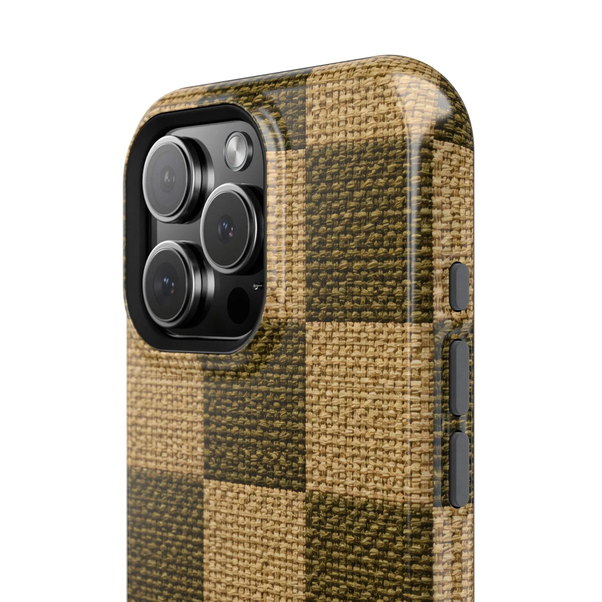 Rustic Woven Phone Case for iPhone 11-17 and Galaxy S21-S22 - KARARMDESIGN