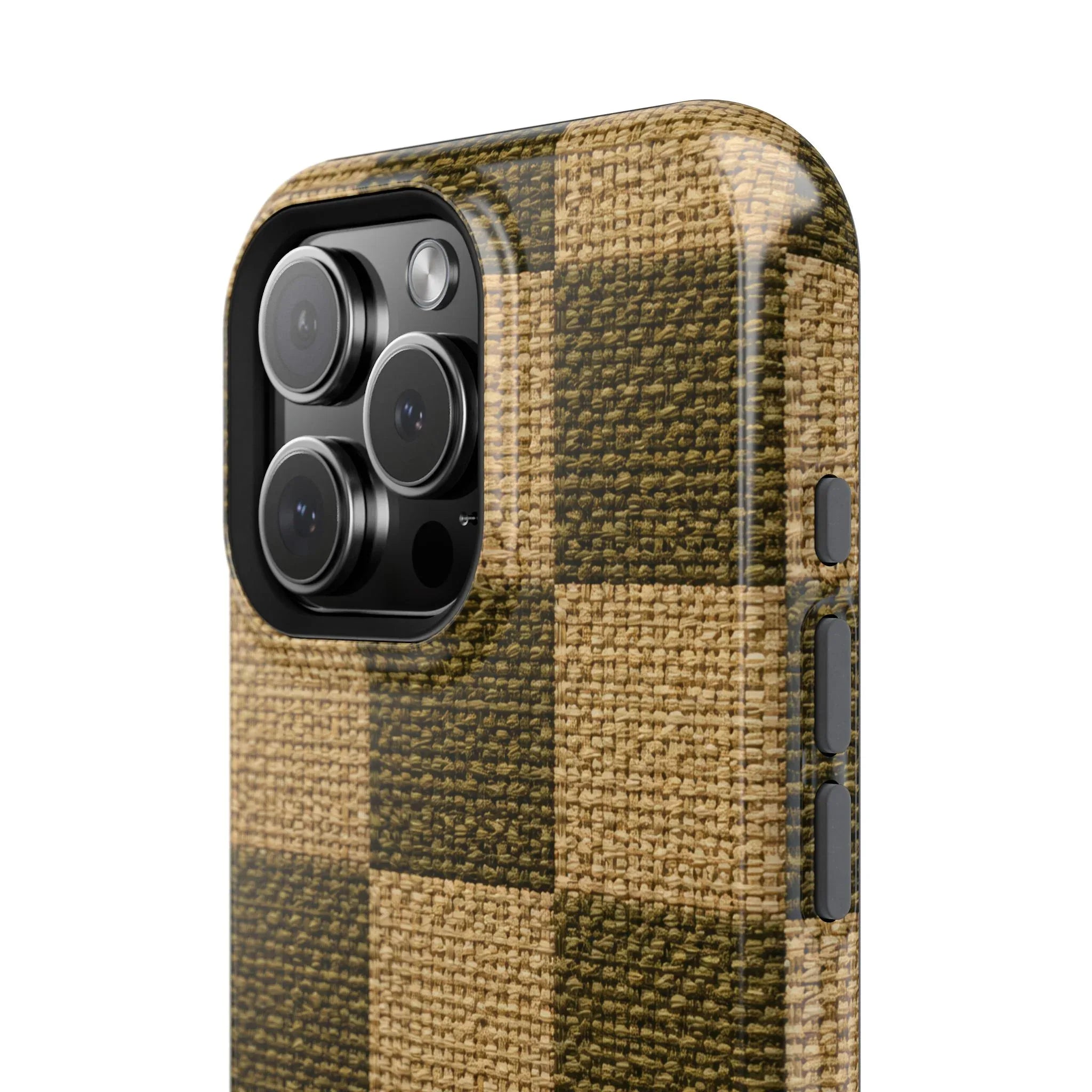 Rustic Woven Phone Case for iPhone 11-17 and Galaxy S21-S22 - KARARMDESIGN