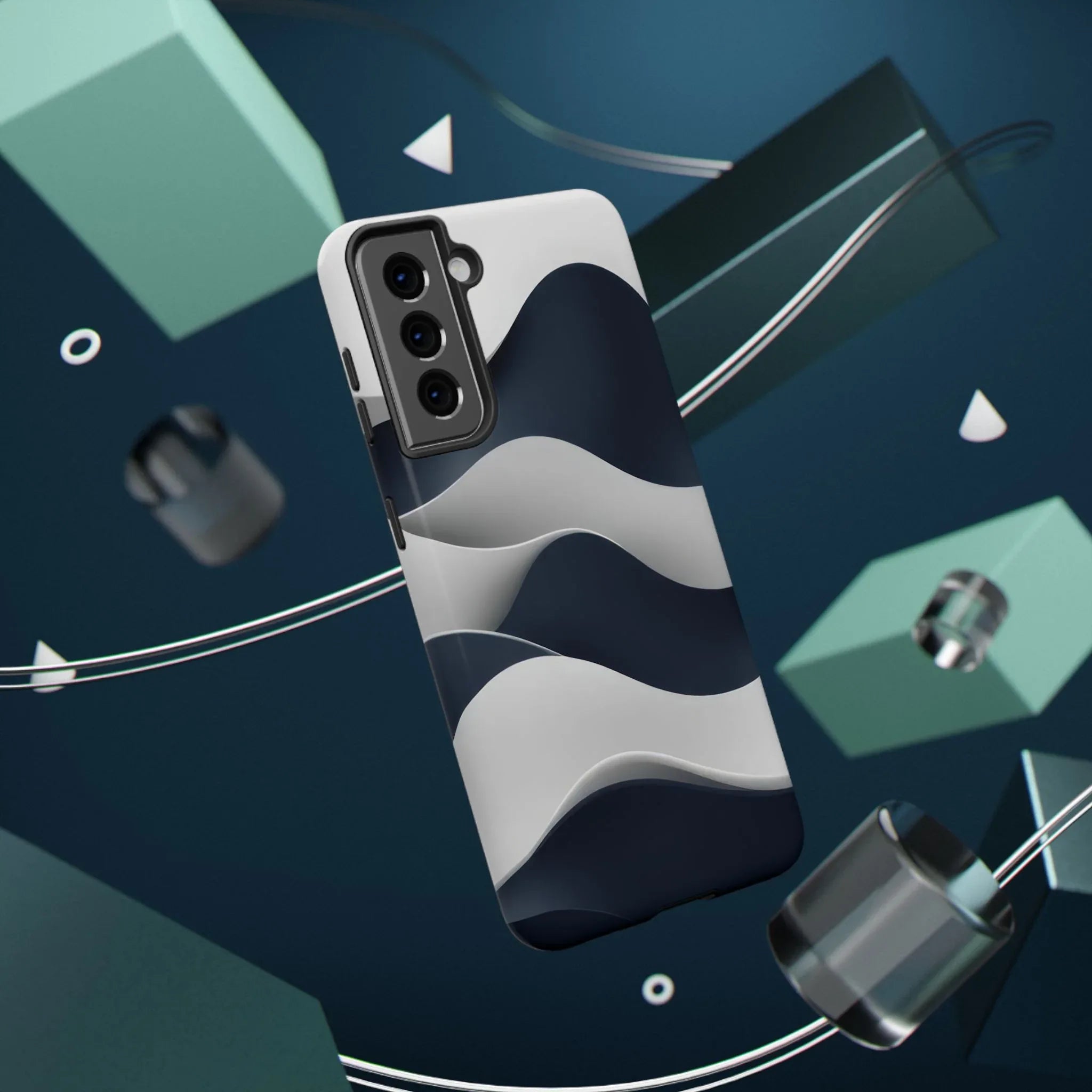 Ocean Flow Phone Case for iPhone 11-17 and Galaxy S21-S22 - KARARMDESIGN