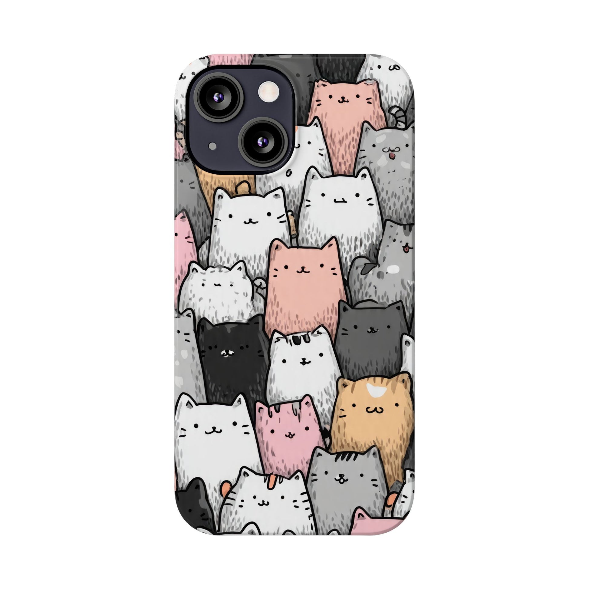 Cat Carnival Phone Case for iPhone 11-17 Models - KARARMDESIGN
