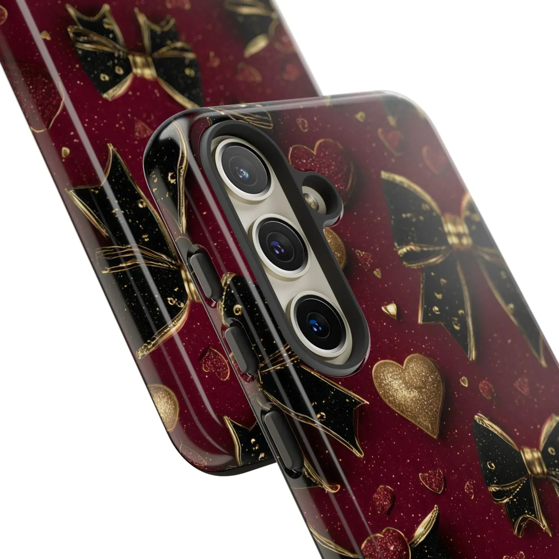 Velvet Valentine Charm Phone Case for iPhone 11-17 and Galaxy S10-S25 - KARARMDESIGN