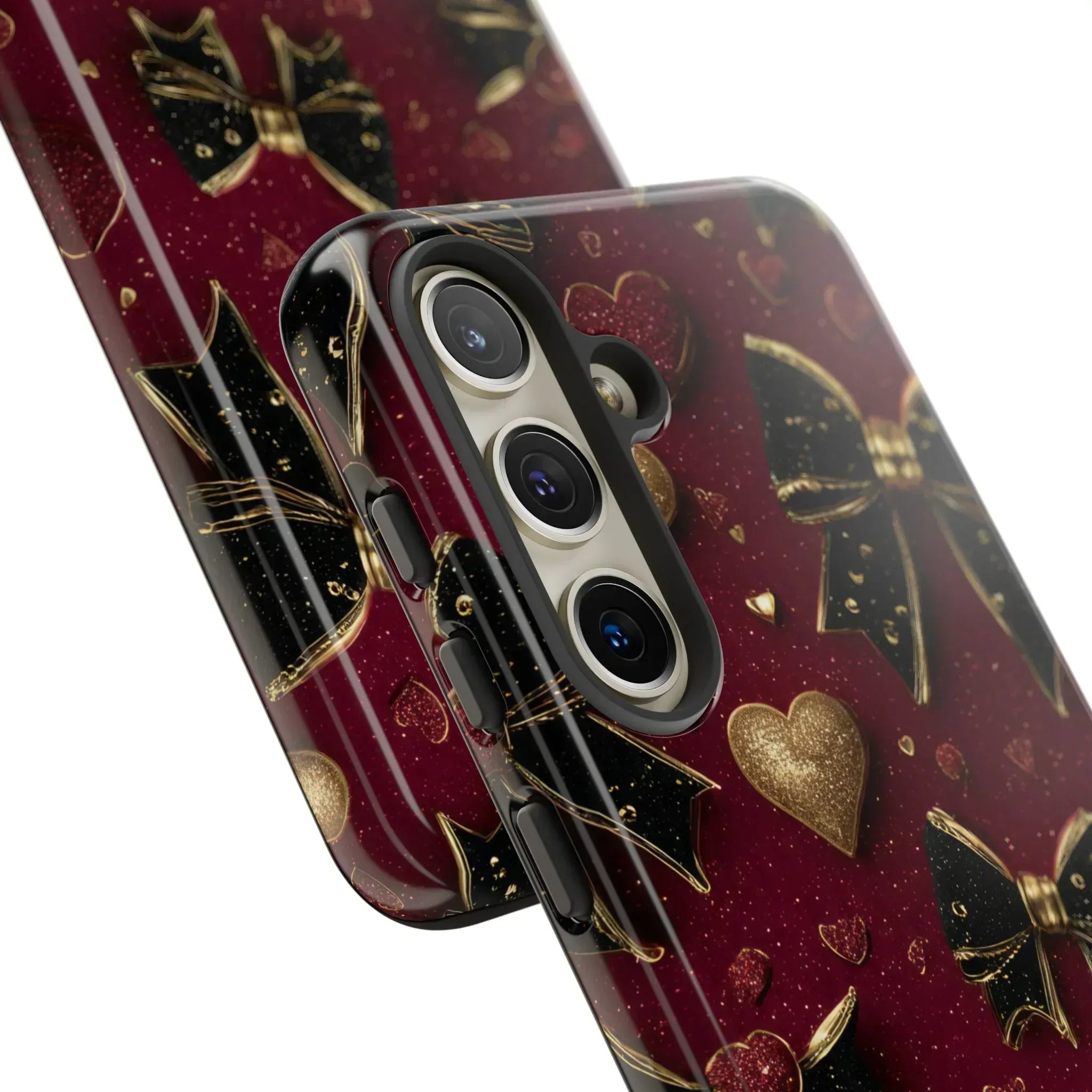 Velvet Valentine Charm Phone Case for iPhone 11-17 and Galaxy S10-S25 - KARARMDESIGN