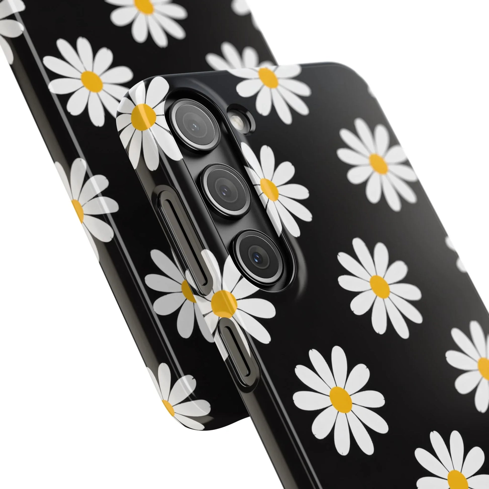 Daisy Charm Phone Case for iPhone 11-17 and Galaxy S20-S25 - KARARMDESIGN