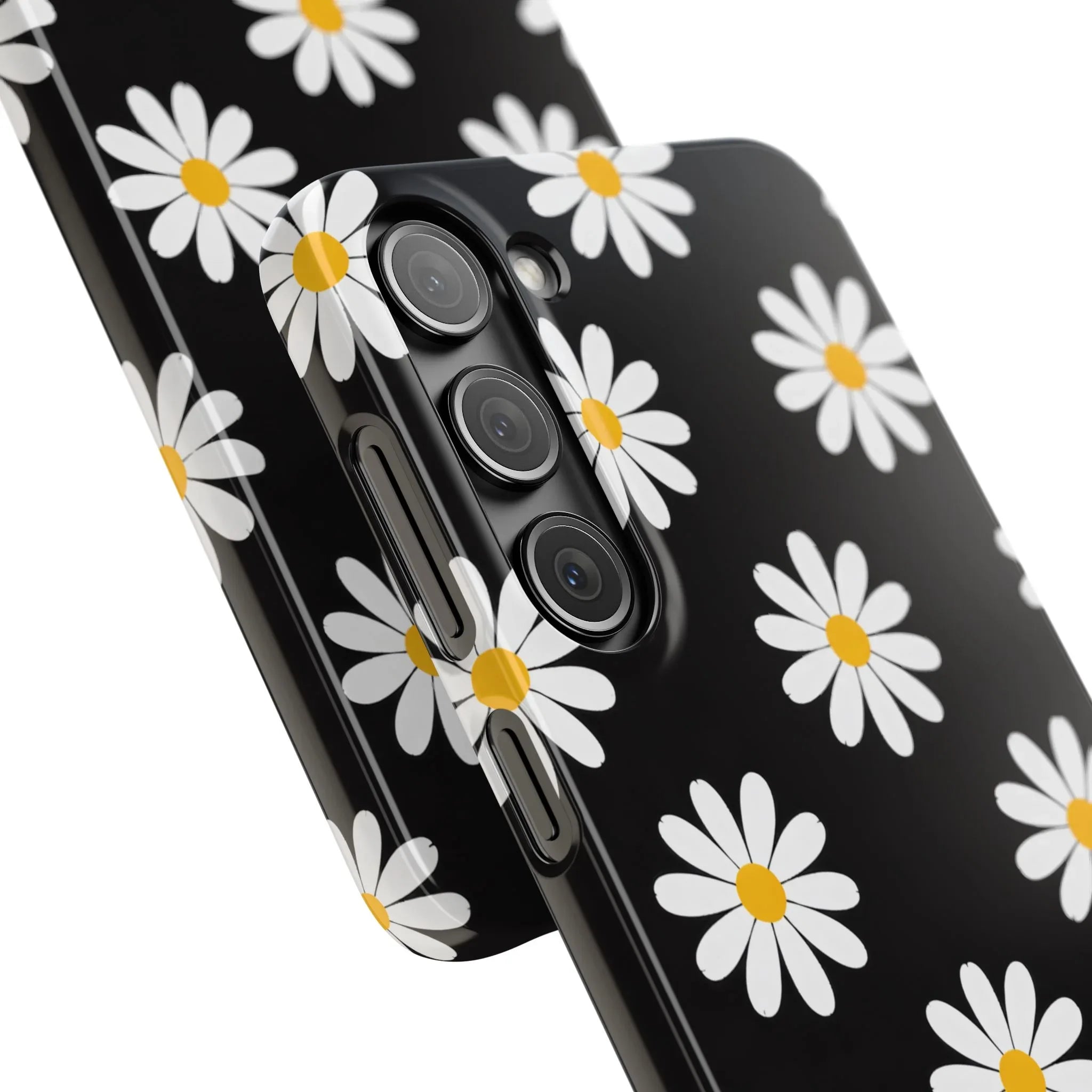 Daisy Charm Phone Case for iPhone 11-17 and Galaxy S20-S25 - KARARMDESIGN