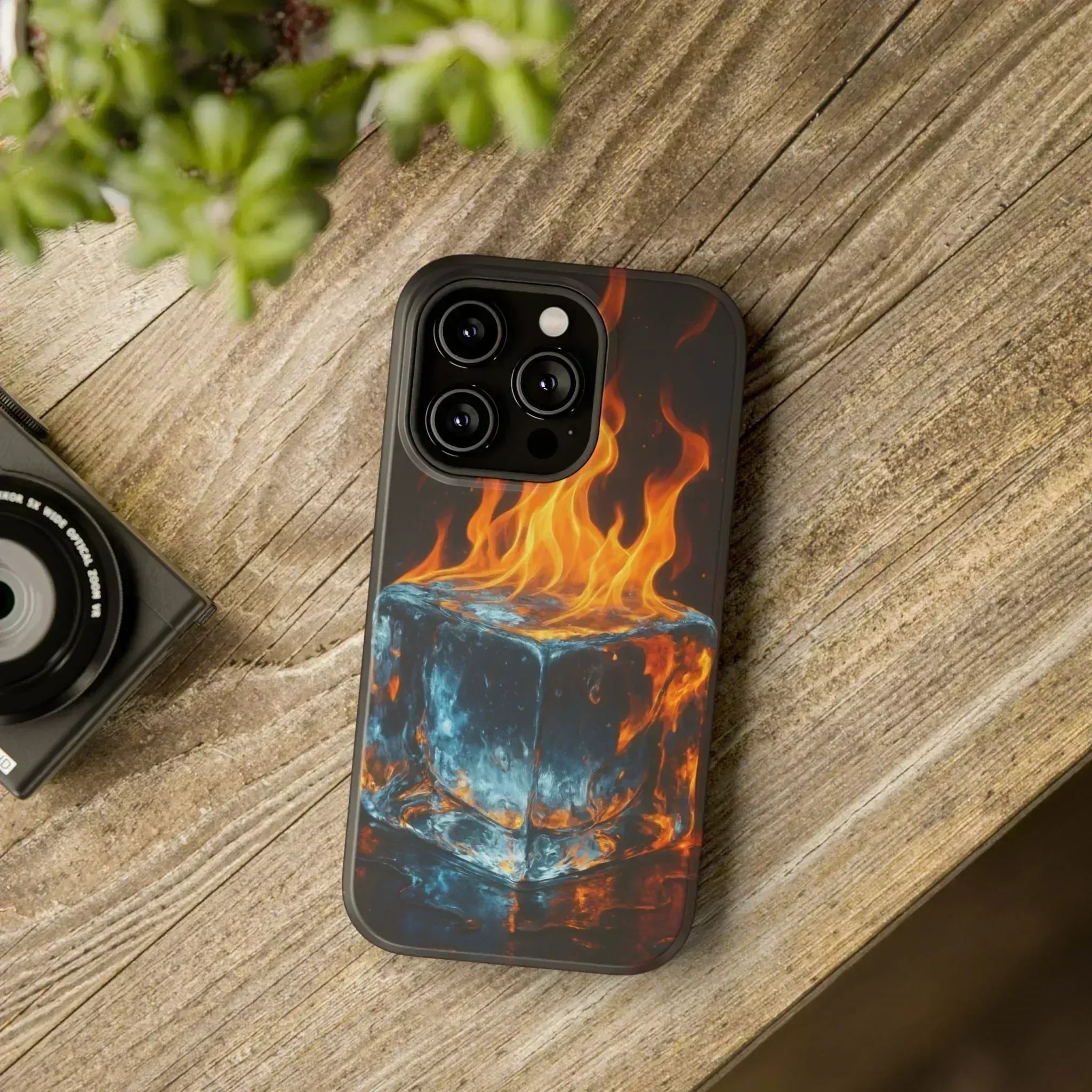 Flame Ice Phone Case for iPhone 12-16 and Galaxy S21-S22 - KARARMDESIGN