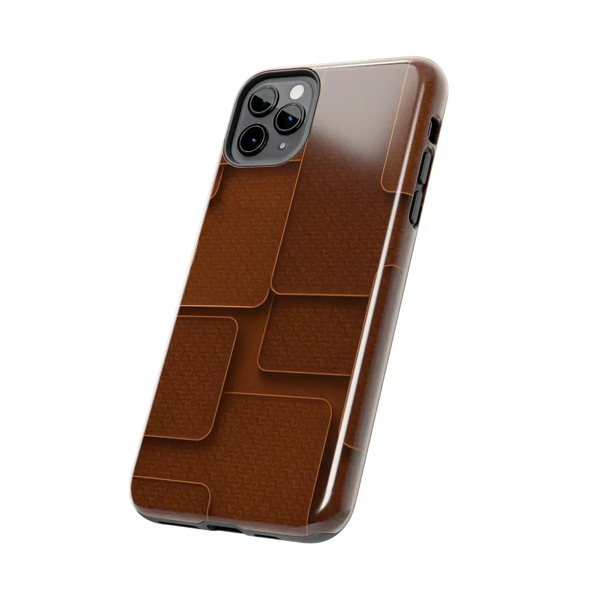 Textured Brown Phone Case for iPhone 7-16 and Samsung Galaxy S21-S24 - KARARMDESIGN