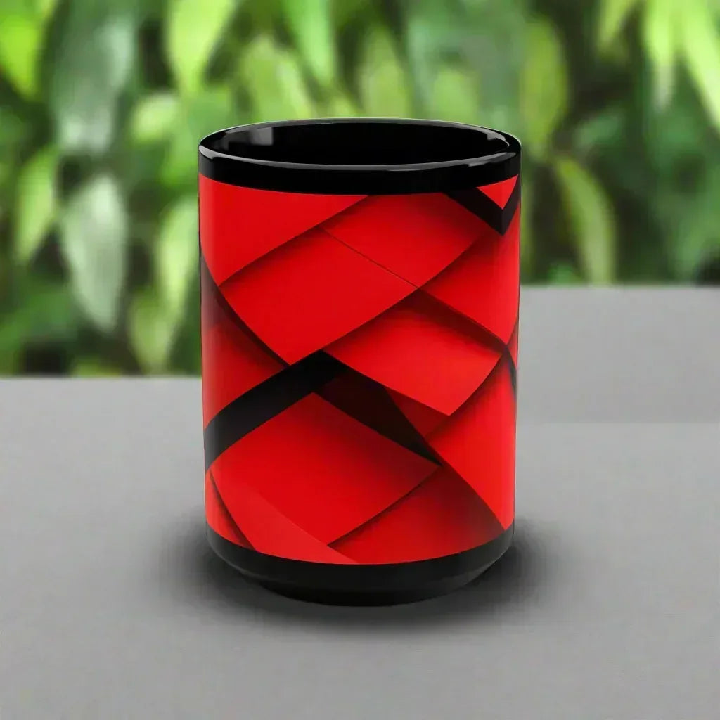 Geometric Pattern Ceramic Mug – 15oz - KARARMDESIGN
