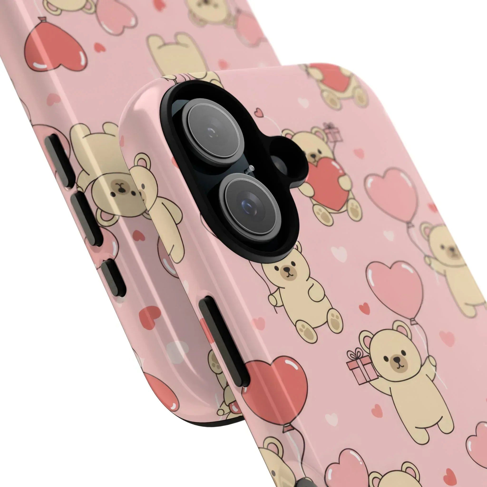 Teddy's Valentine Parade Phone Case for iPhone 11-17 and Galaxy S21-S25 - KARARMDESIGN