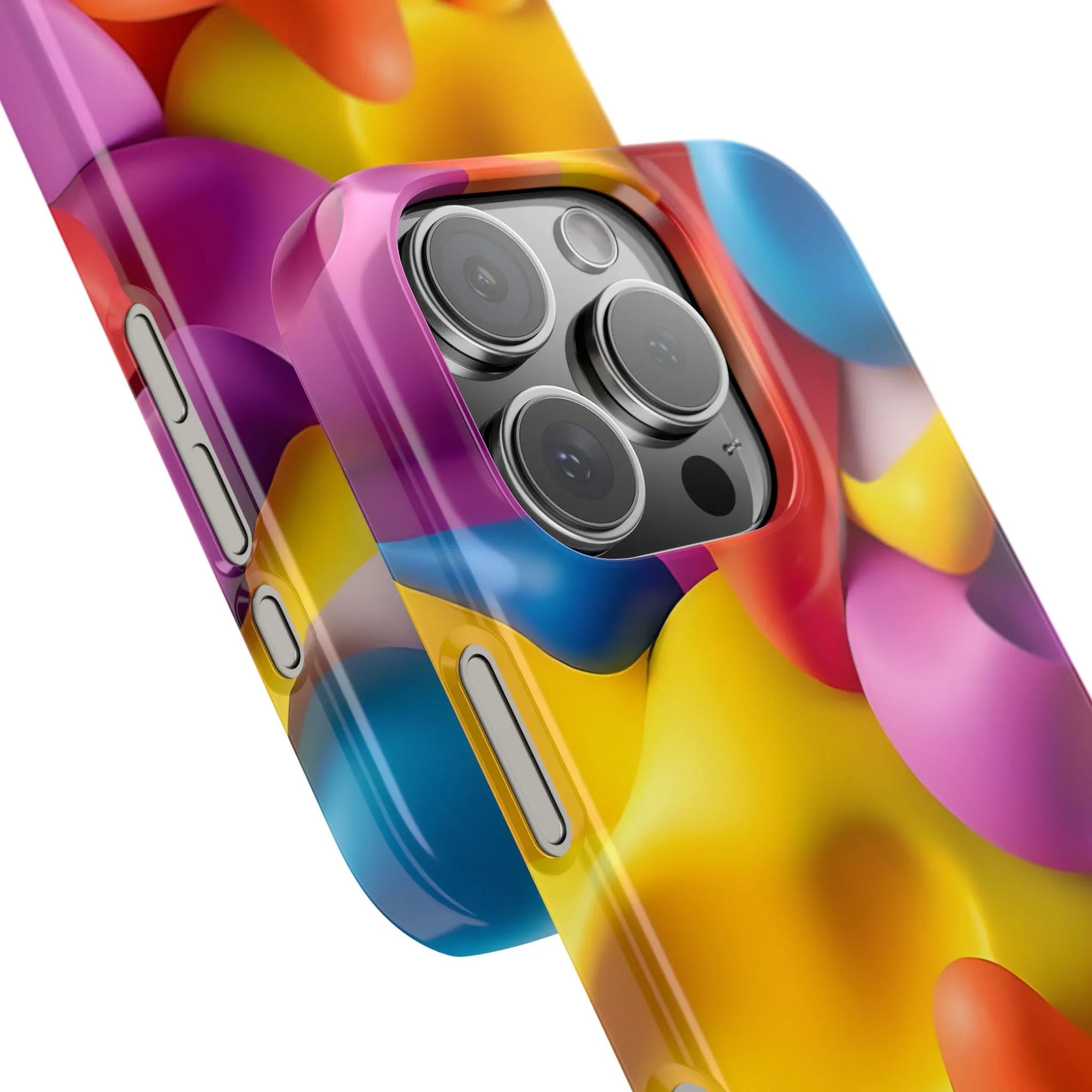 Vibrant Abstract Color Phone Case for iPhone 11-16 - KARARMDESIGN