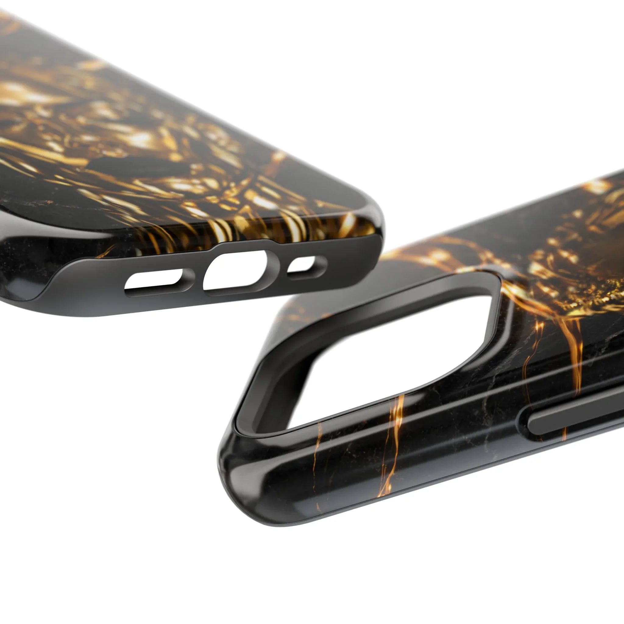 Luxury Gold Portrait Phone Case for iPhone 11-17 and Galaxy S21-S25 - KARARMDESIGN