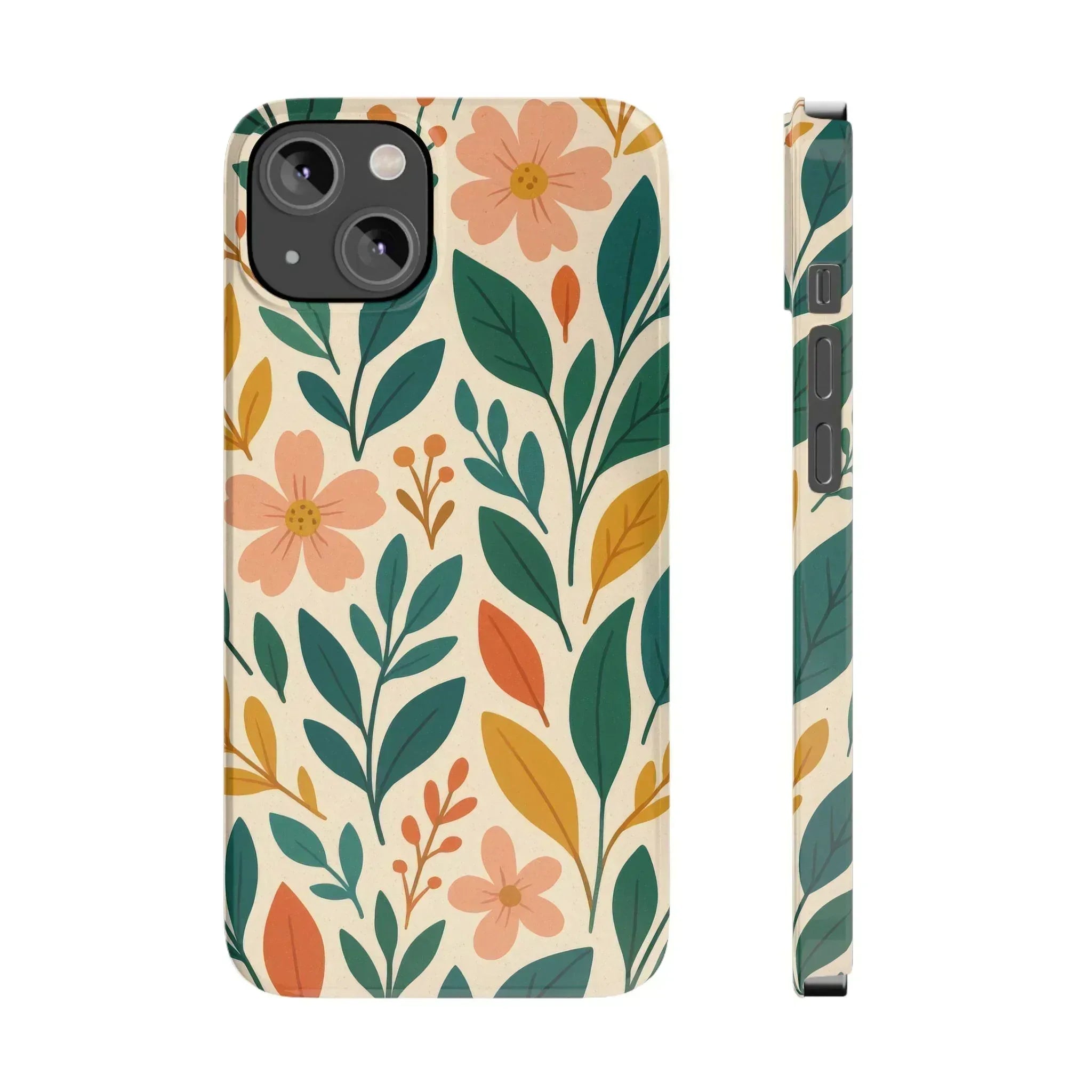 Floral Harmony Phone Case for iPhone 11-16 - KARARMDESIGN