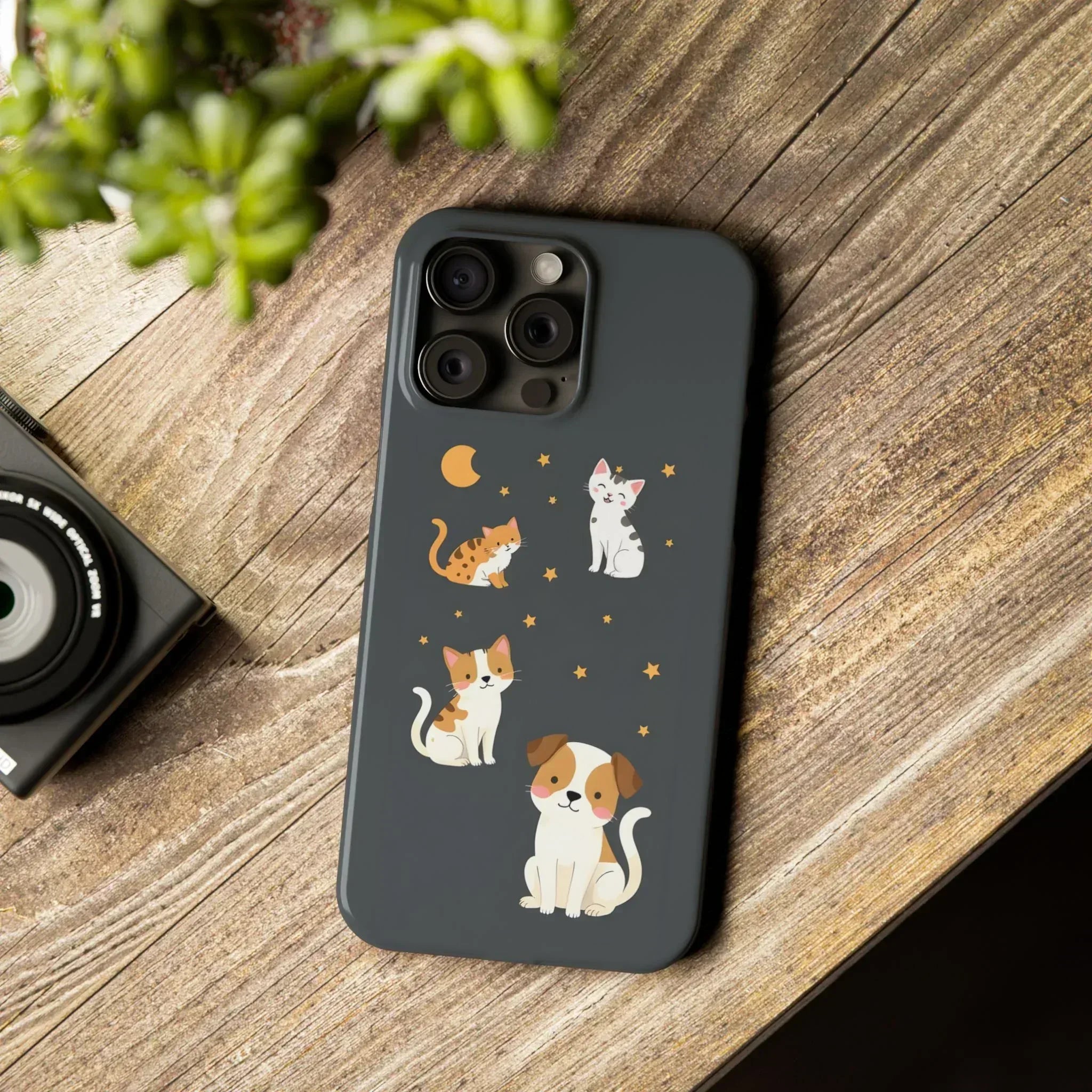 Cute Cat and Dog Phone Case for iPhone 11-17 - KARARMDESIGN