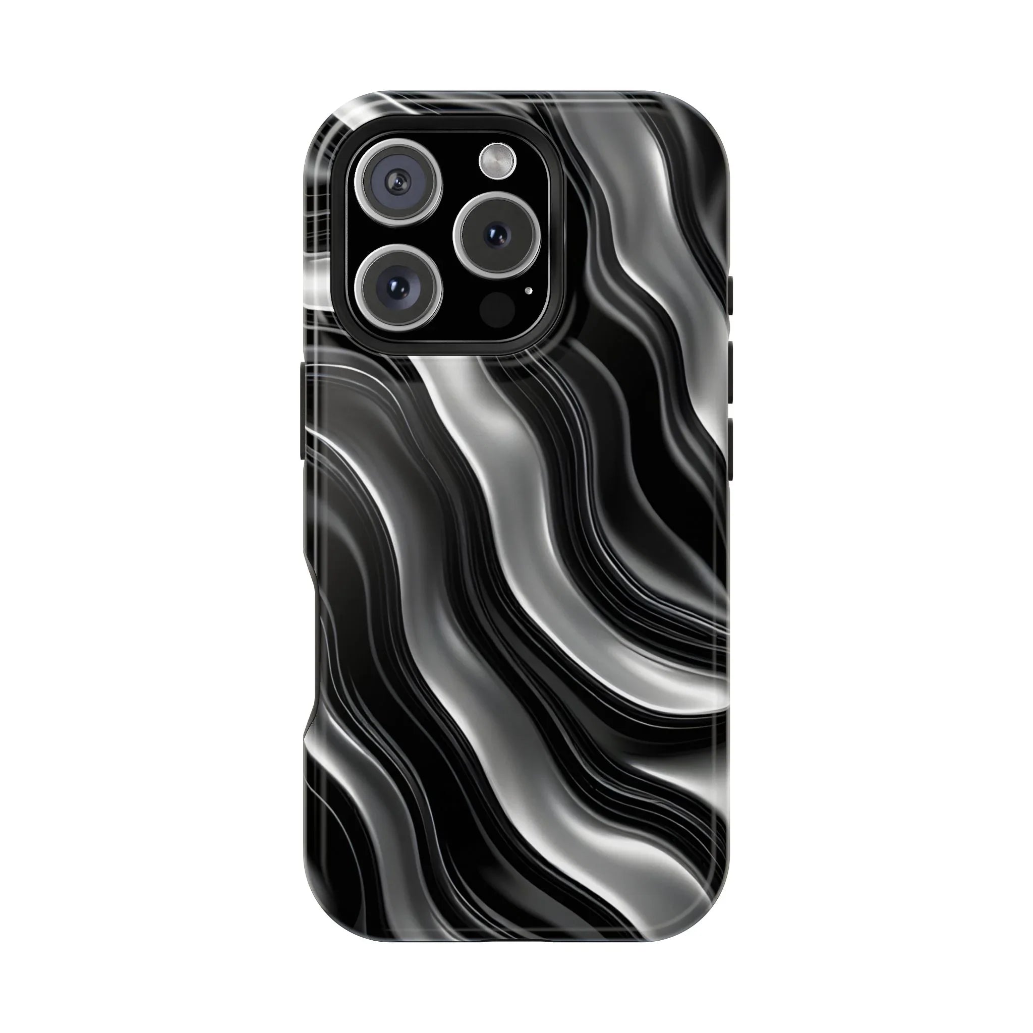 Wavy Illusion Marble Phone Case for iPhone 13-17 - KARARMDESIGN