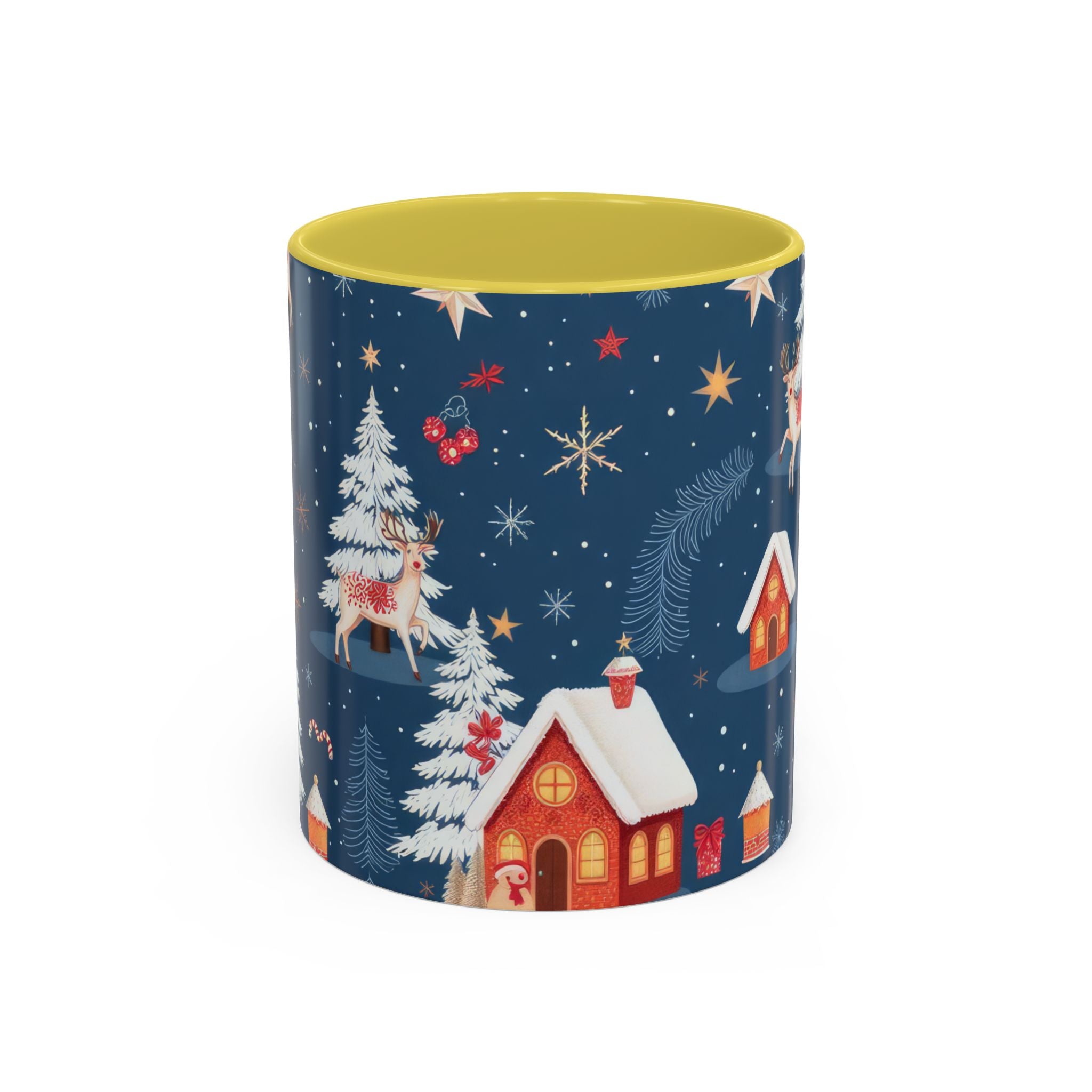 Dark Blue Christmas Mug - Colorful Mugs (11oz, 15oz)