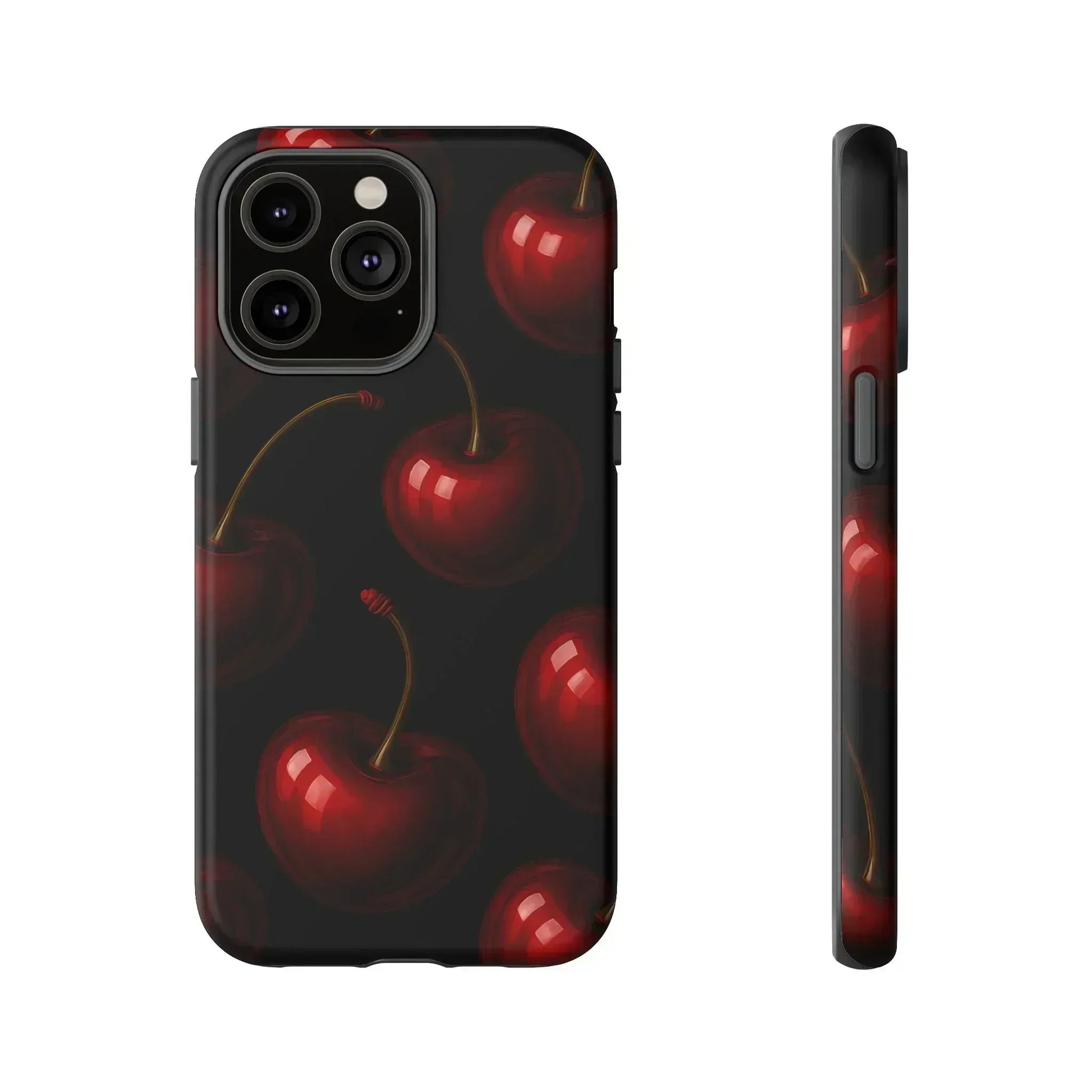 Cherry Phone Case for iPhone X-16 and Galaxy S20-S25 - KARARMDESIGN