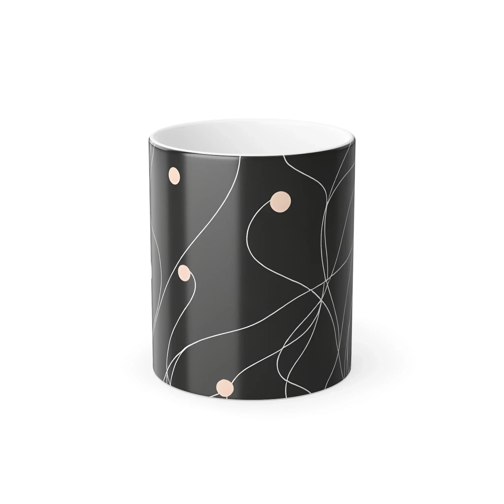 Wavy Black & Gold Color Morphing Mug – 11oz - KarArmDesign