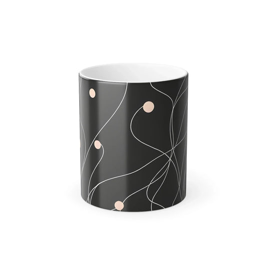 Wavy Black & Gold Color Morphing Mug – 11oz - KarArmDesign