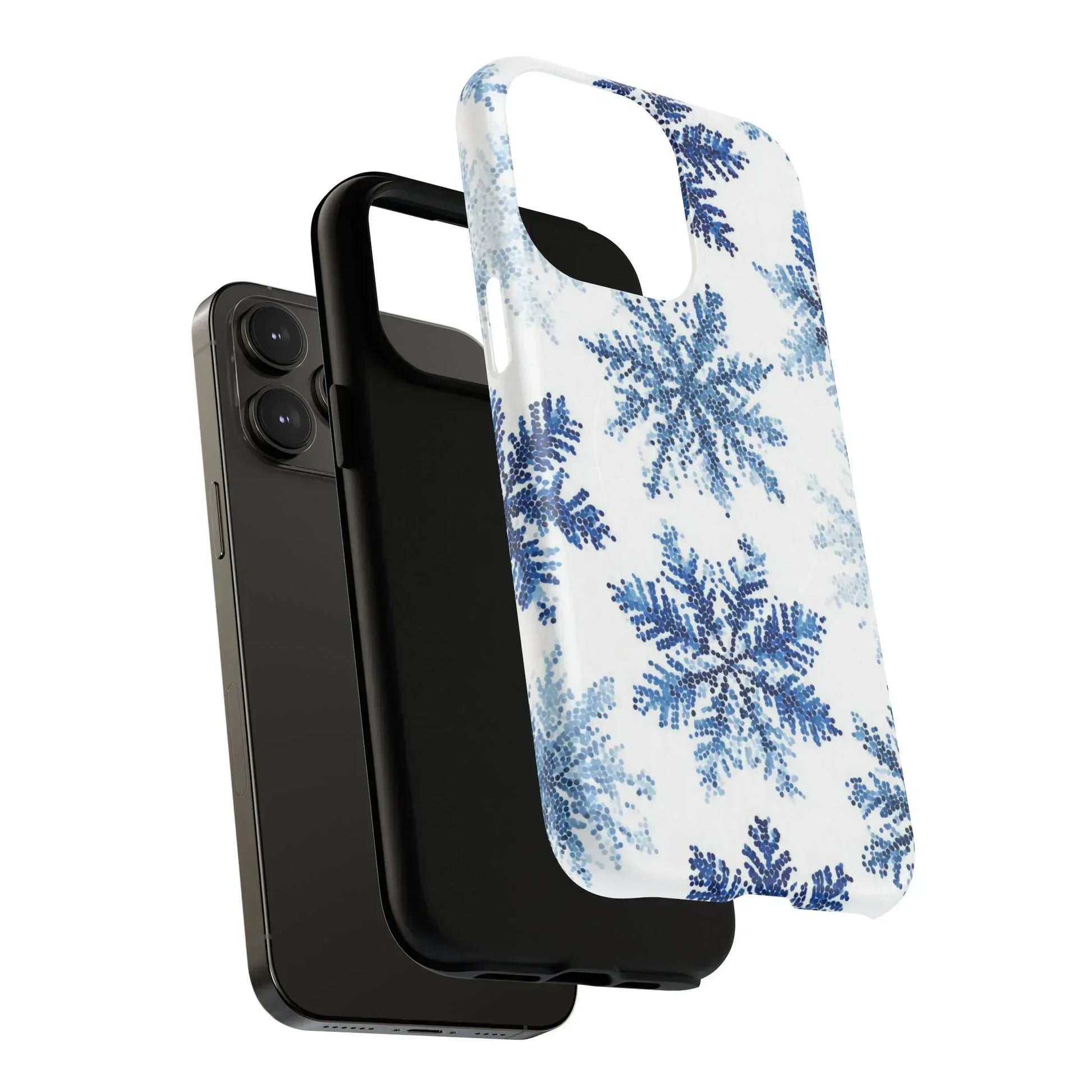 Snowflake Elegance Phone Case for iPhone 13-17 - KARARMDESIGN