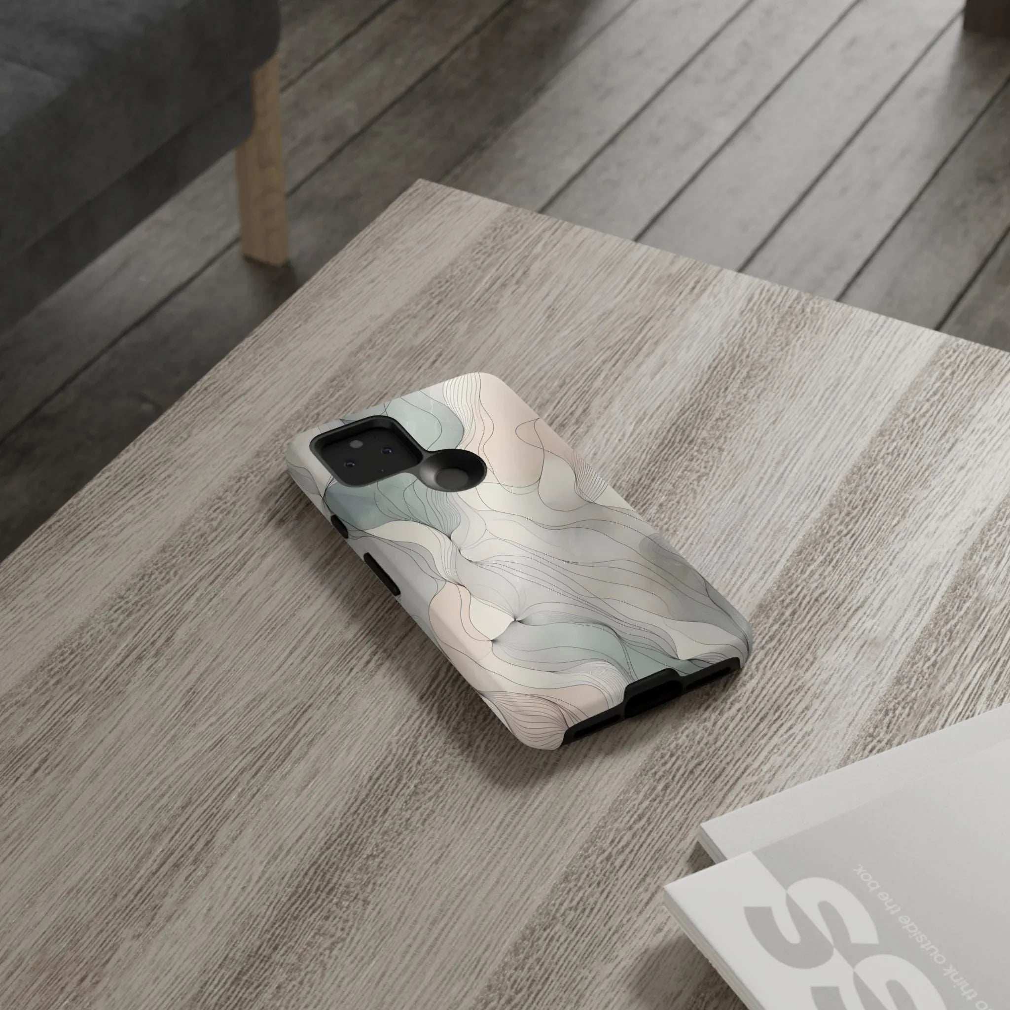 Pastel Wave Phone Case – Minimalist Design for iPhone & Pixel - KARARMDESIGN