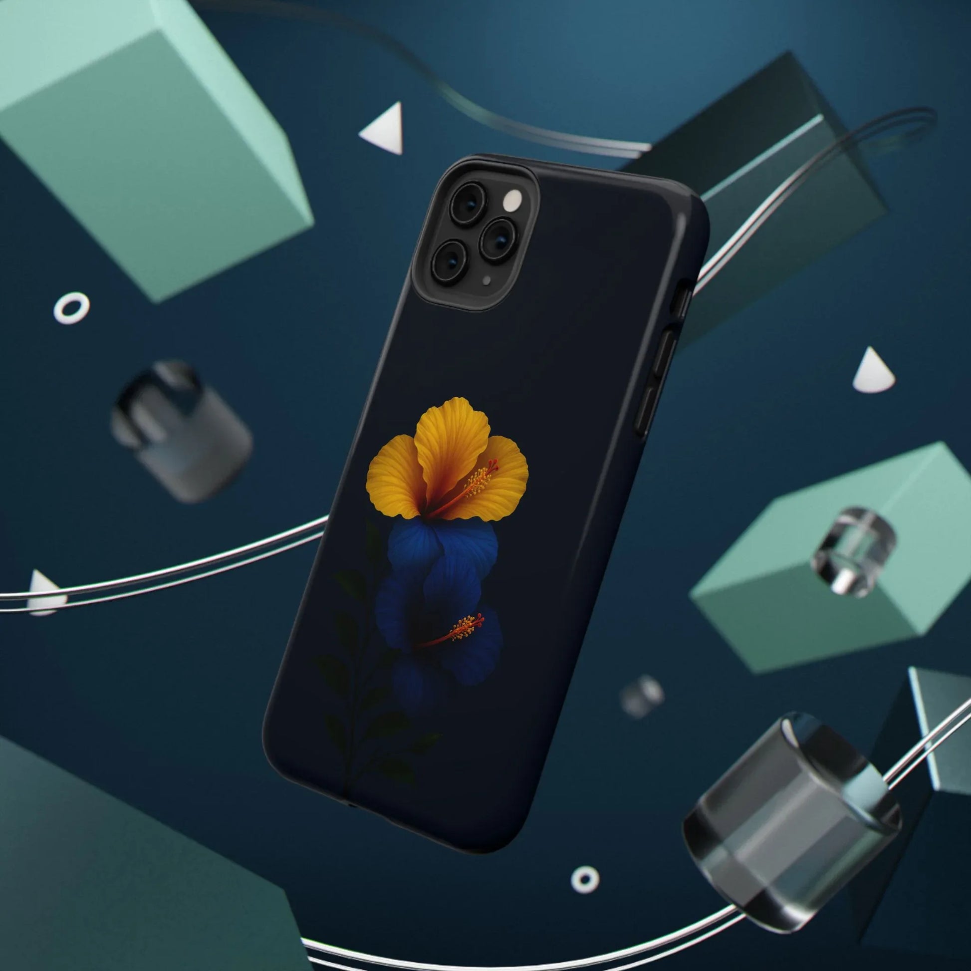 Elegant Hibiscus Phone Case for iPhone 11-17 and Galaxy S21-S22 - KARARMDESIGN