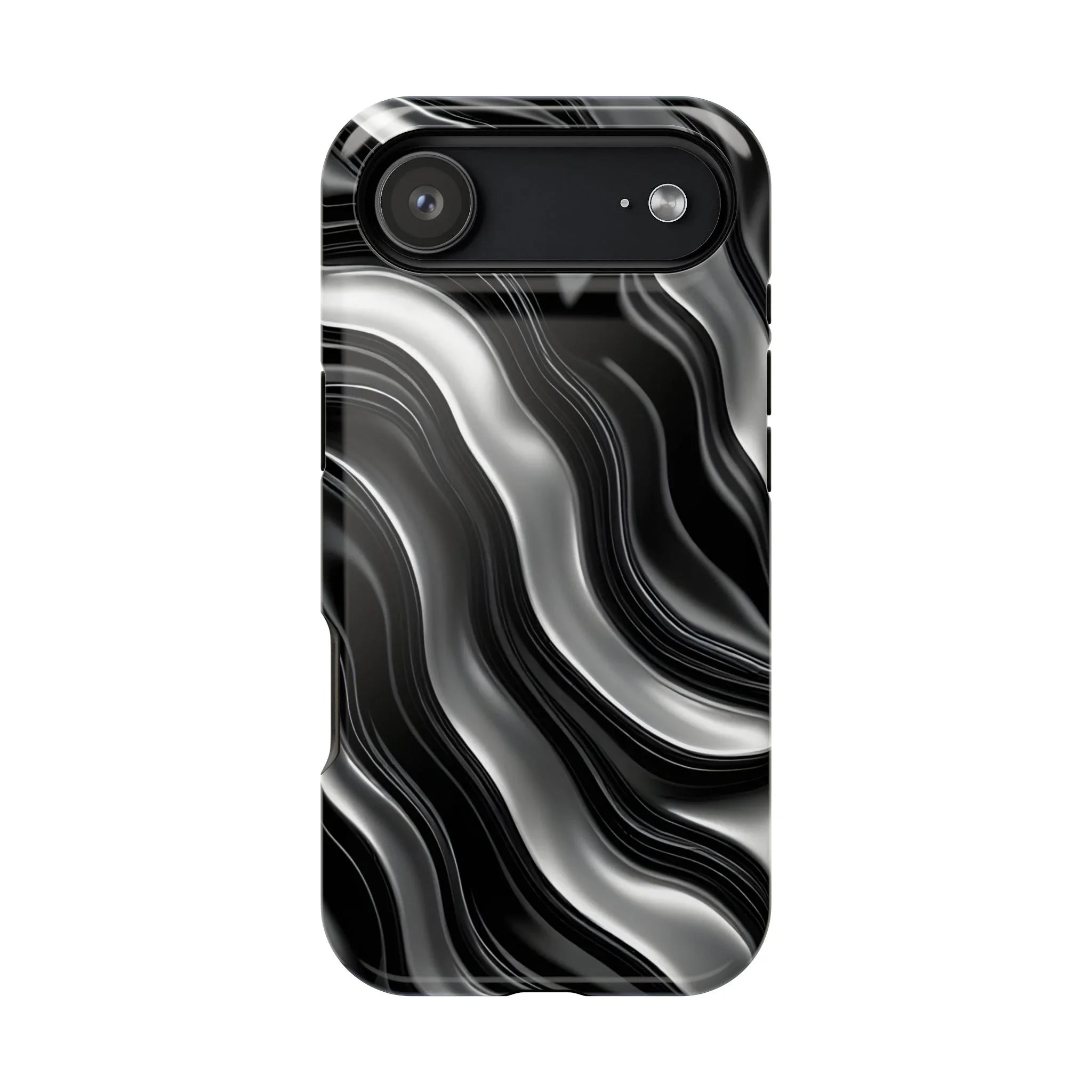 Wavy Illusion Marble Phone Case for iPhone 13-17 - KARARMDESIGN