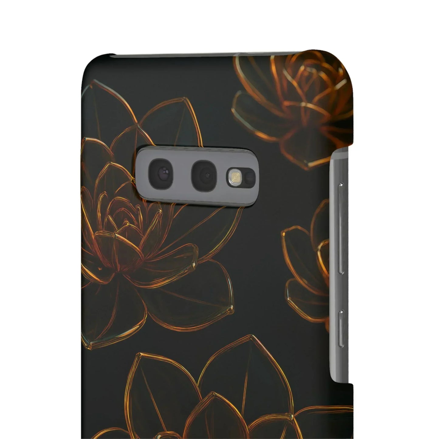 Glass Flower Phone Case for iPhone 7-16 and Galaxy S10-S24 Models