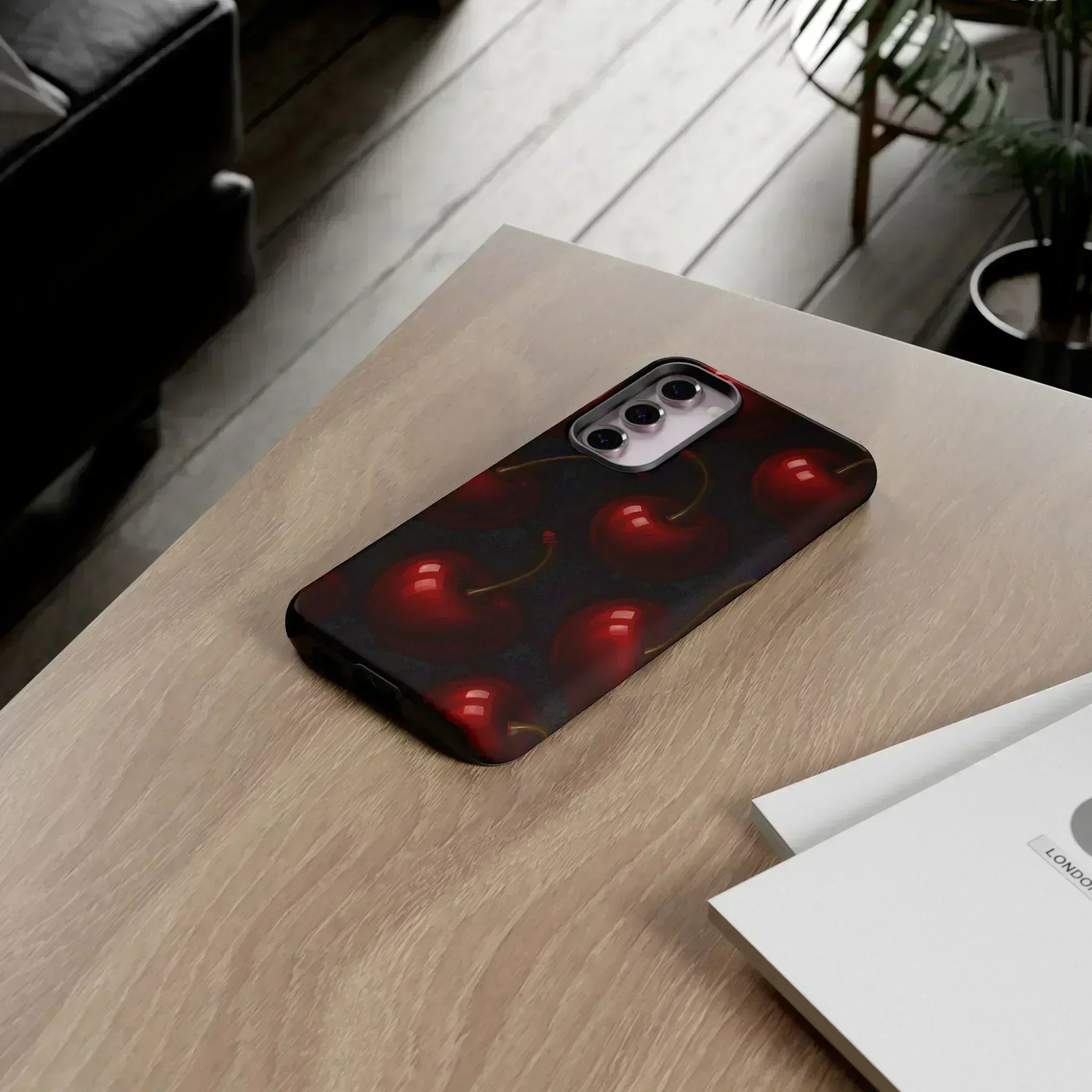 Cherry Phone Case for iPhone X-16 and Galaxy S20-S25 - KARARMDESIGN