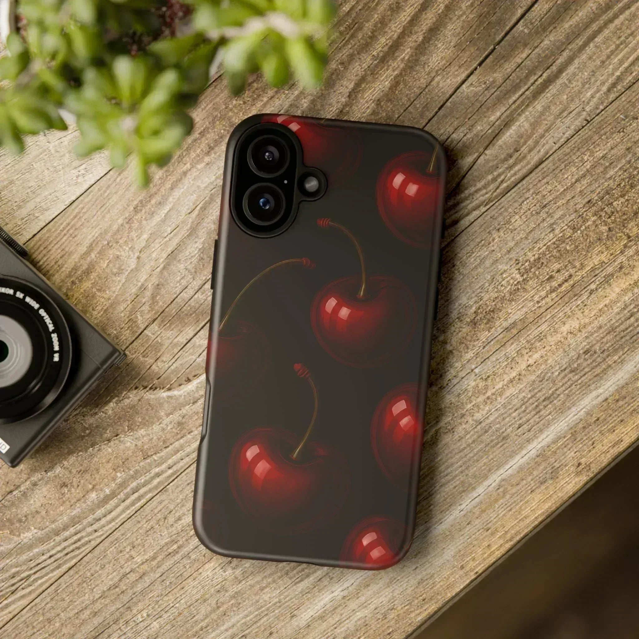 Cherry Phone Case for iPhone X-16 and Galaxy S20-S25 - KARARMDESIGN