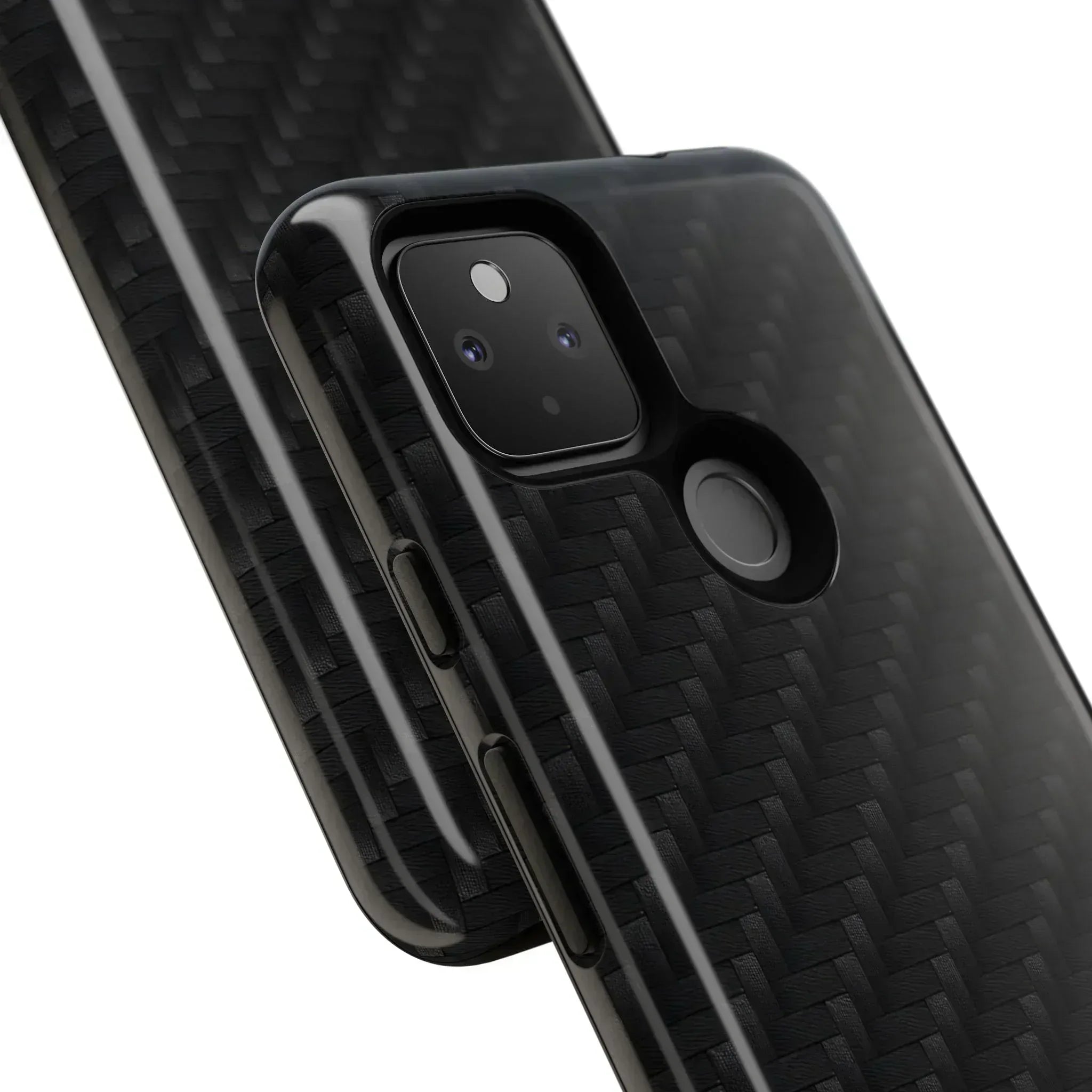 Black Carbon Phone Case for iPhone 8-16 and Google Pixel up to 9 - KARARMDESIGN