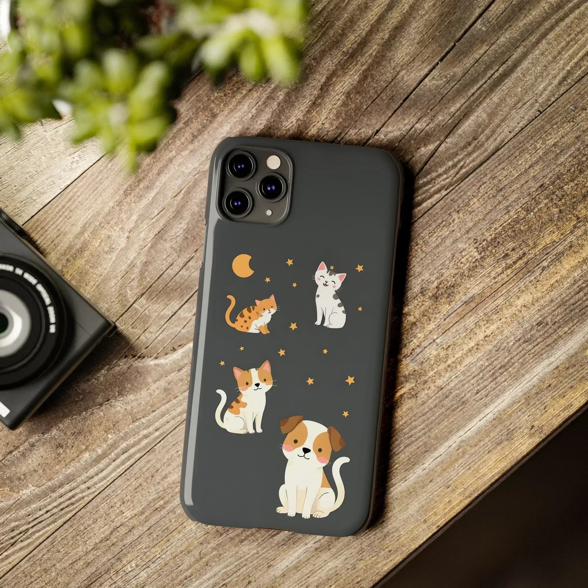 Cute Cat and Dog Phone Case for iPhone 11-17 - KARARMDESIGN