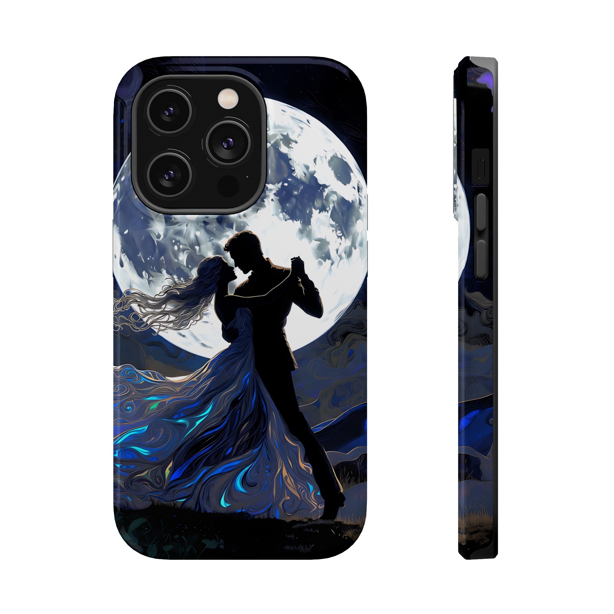 Romantic Moonlight Dance Magnetic Phone Case – iPhone 15–17 & Samsung Galaxy S26