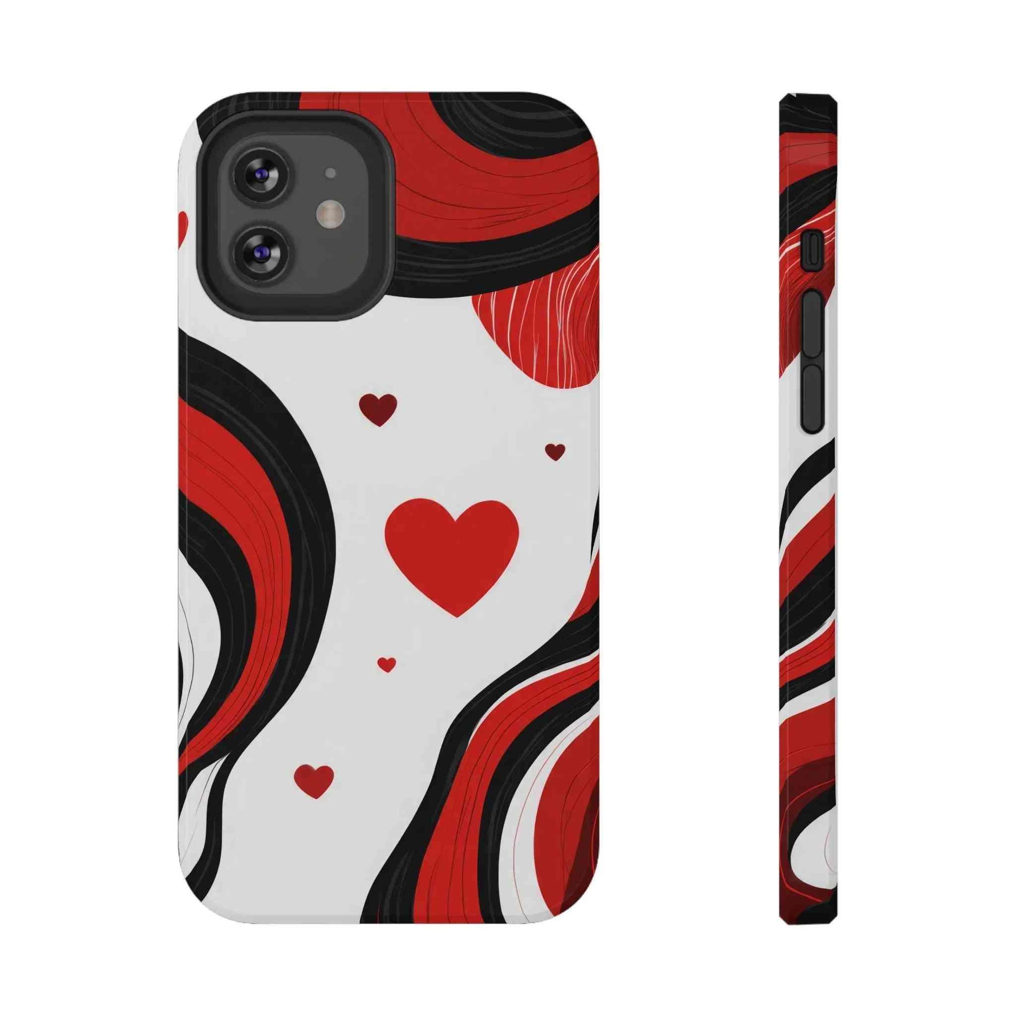 Red Romance Phone Case for iPhone 11-17 and Galaxy S21-S22 - KARARMDESIGN