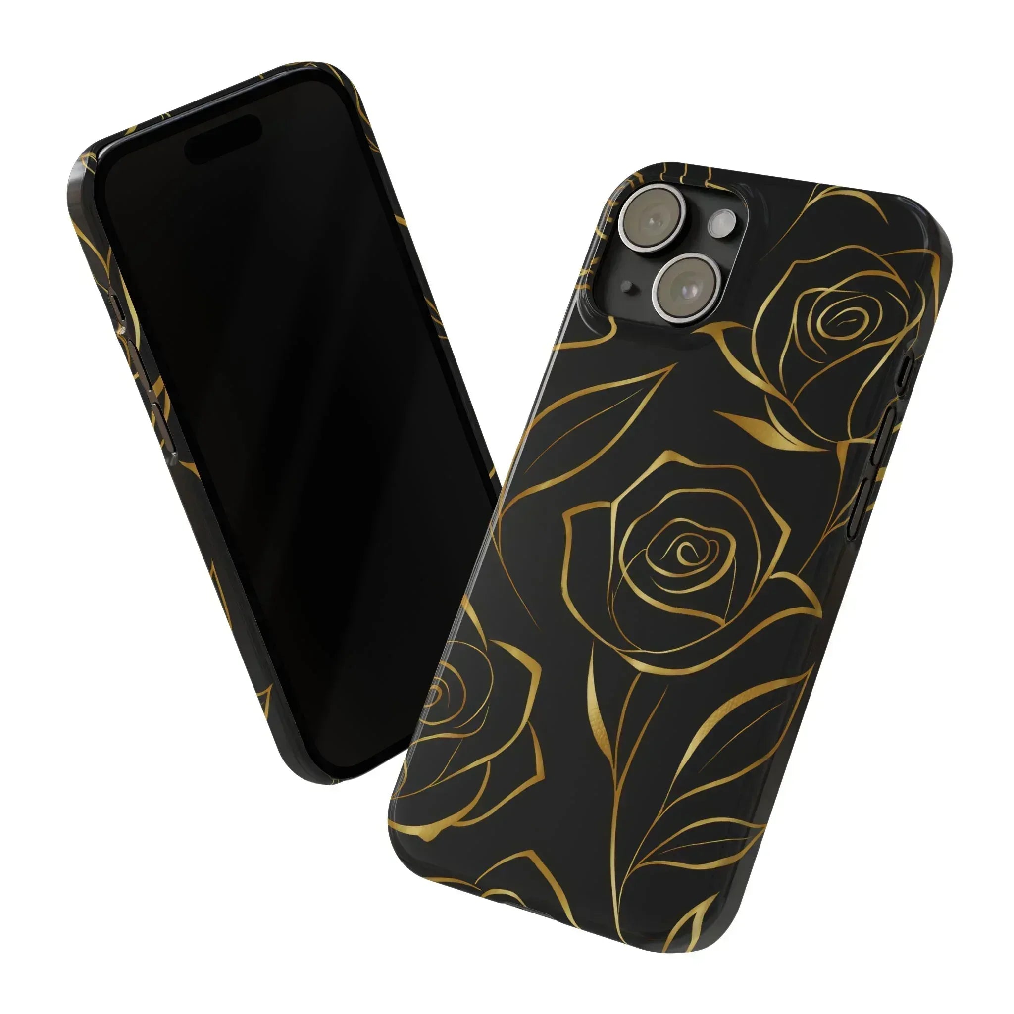 Golden Roses Phone Case for iPhone 15-17 - KARARMDESIGN