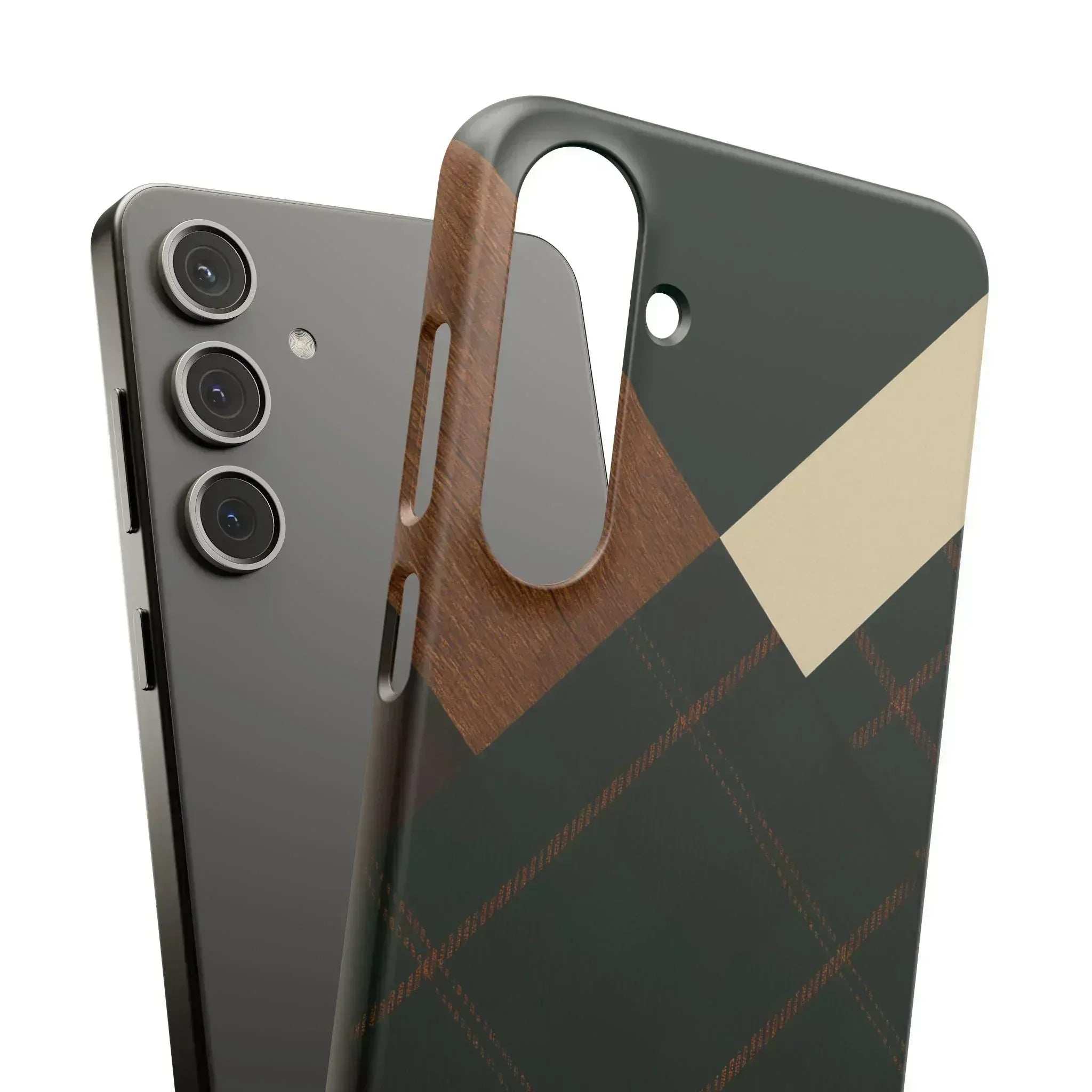 Rustic Green Phone Case for iPhone 8-16 and Galaxy S20-S24 - KARARMDESIGN