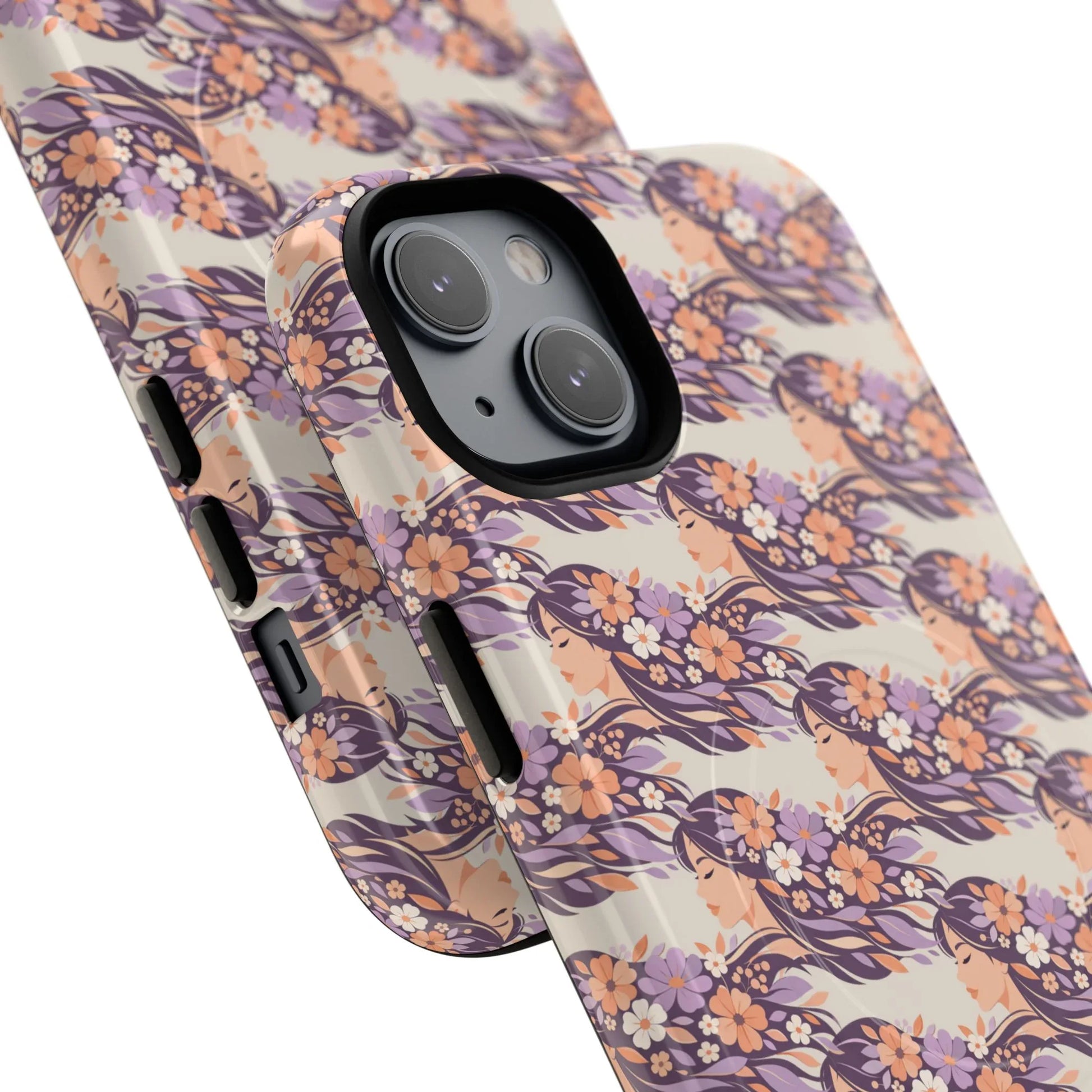 Floral Goddess Phone Case for iPhone 13-17 - KARARMDESIGN