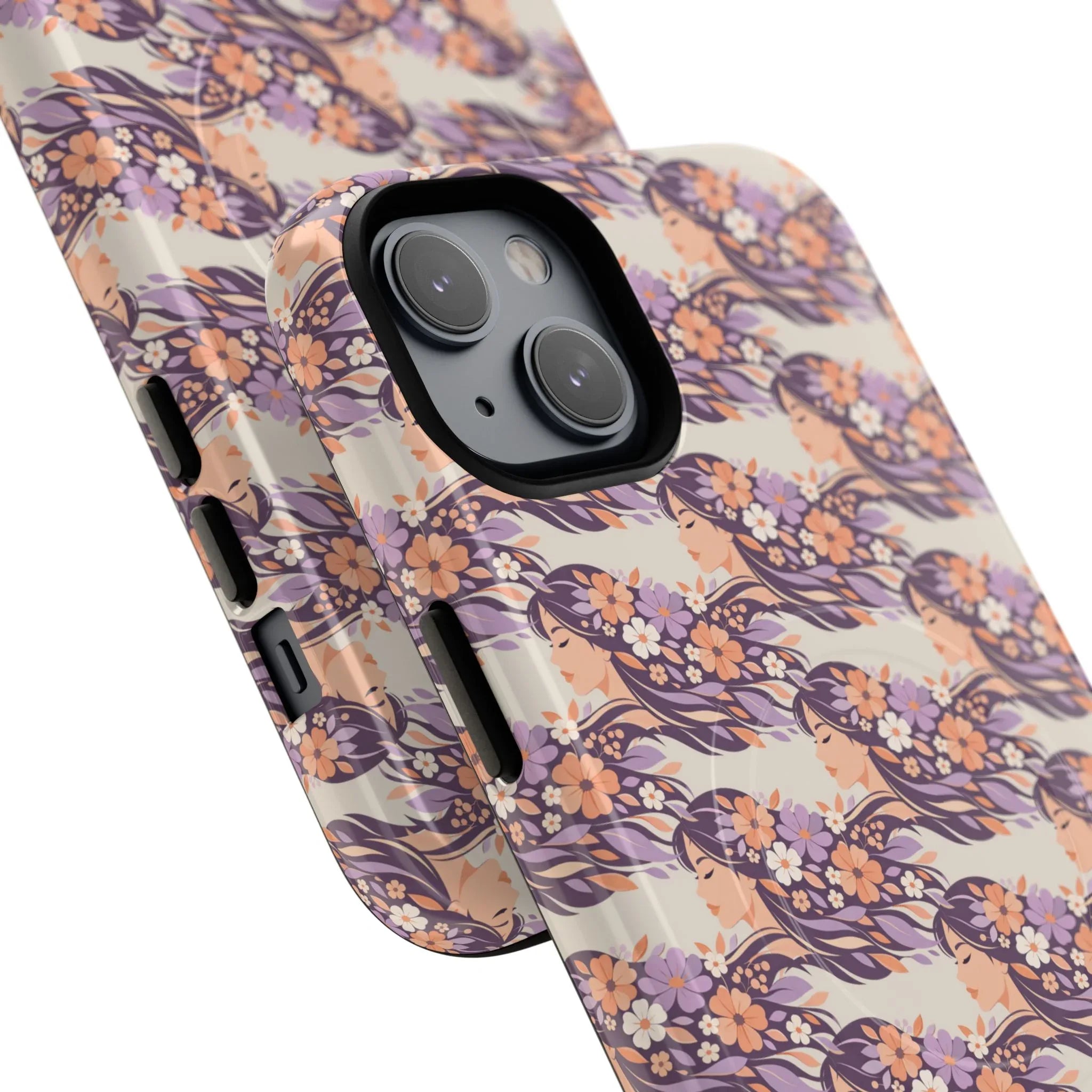 Floral Goddess Phone Case for iPhone 13-17 - KARARMDESIGN