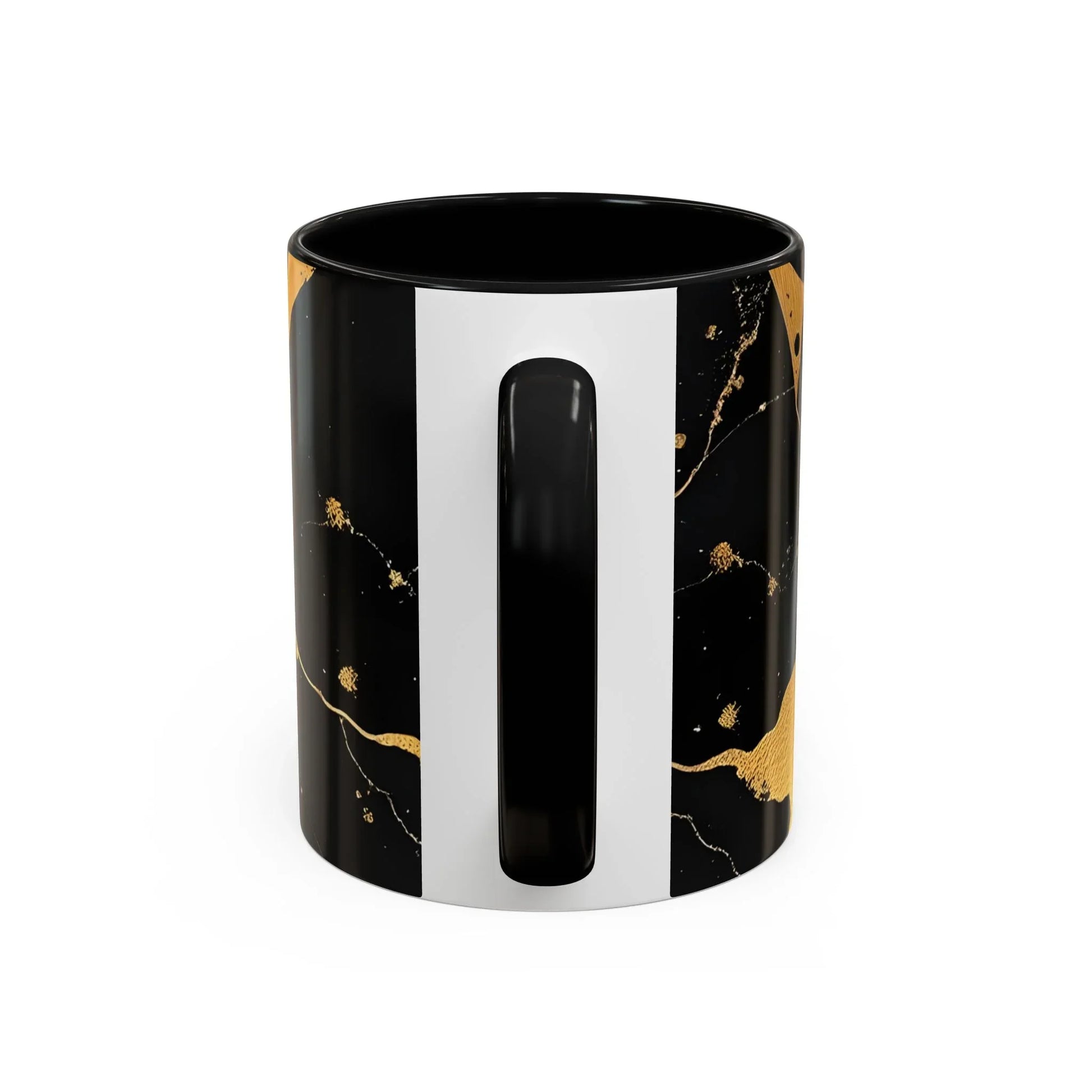 Luxurious Black & Gold Abstract Elegant Ceramic Coffee Mug 11oz - KarArmDesign