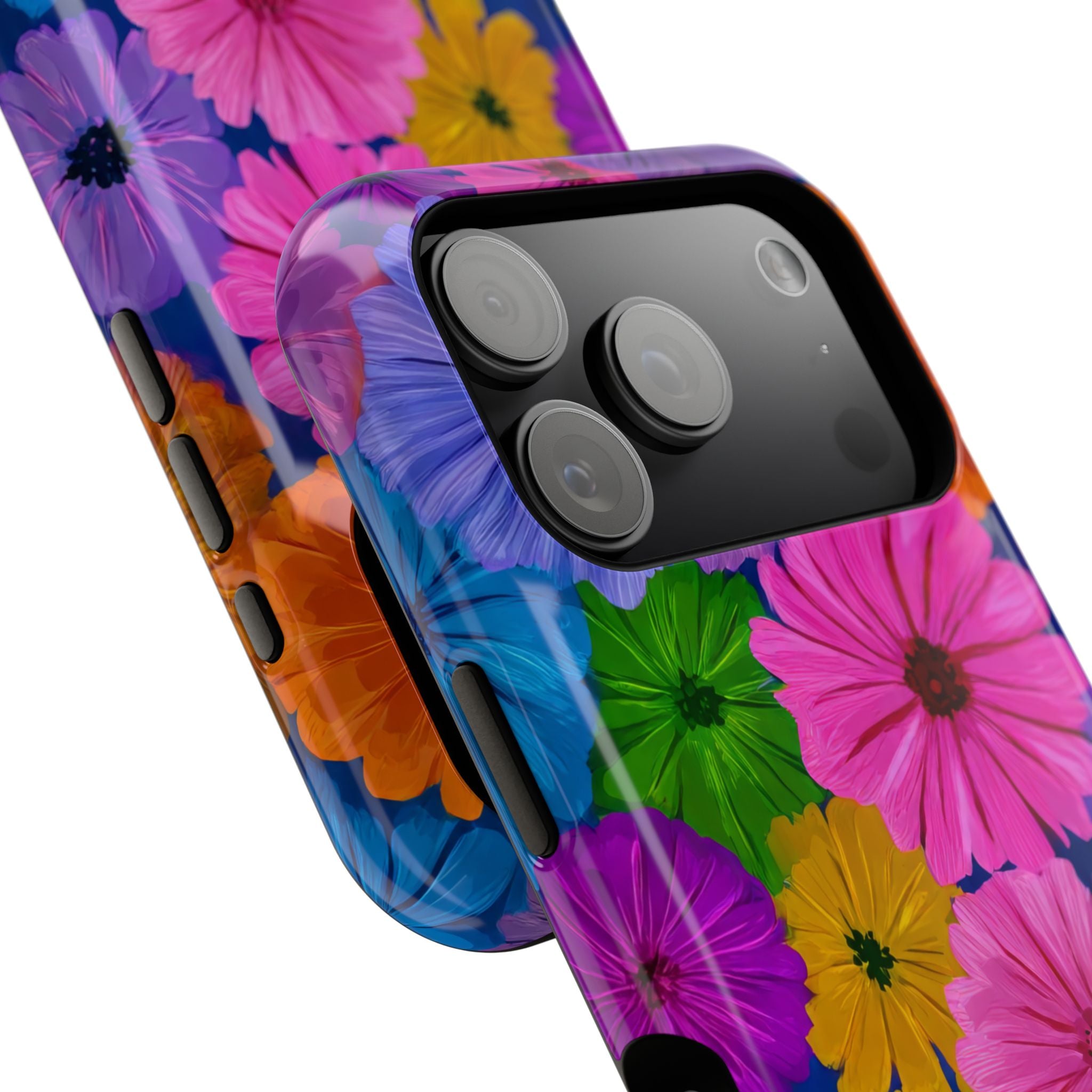 Bloom Pattern Phone Case for iPhone 11-17 and Galaxy S21-S22 Models - KARARMDESIGN